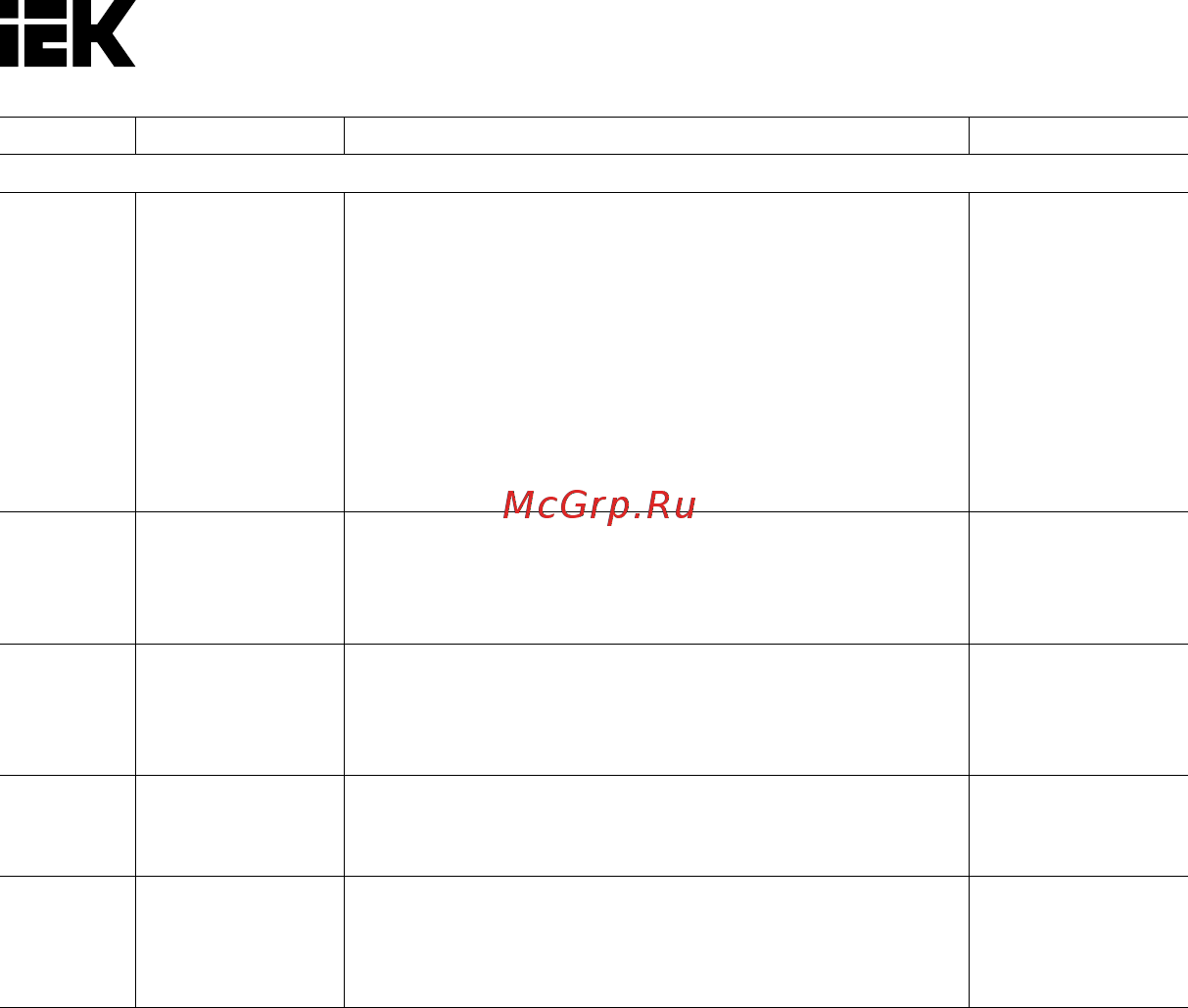 Iek CONTROL-C600 380В 3Ф 0,40кВт CNT-C600D33V0040TM Краткое руководство онлайн [39/66] 424385
