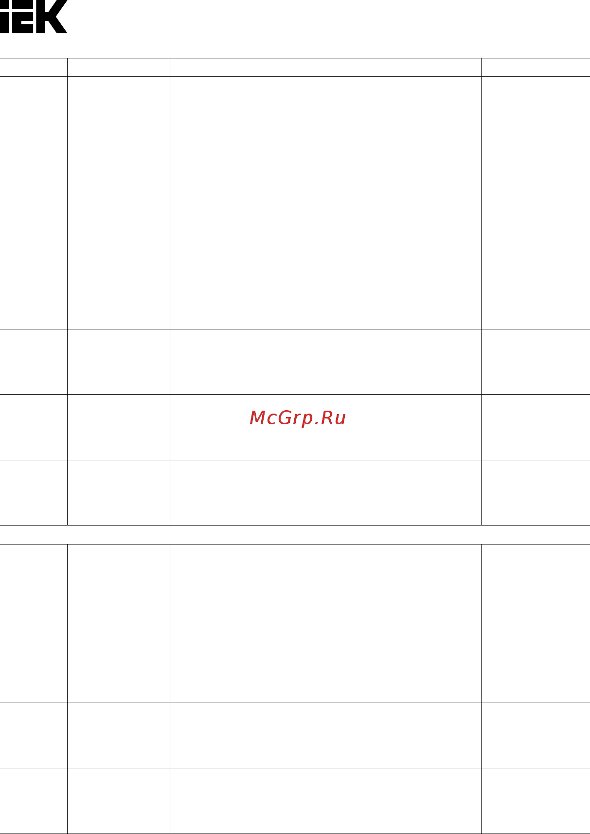 Iek CONTROL-C600 380В 3Ф 0,40кВт CNT-C600D33V0040TM Краткое руководство онлайн [42/66] 424385