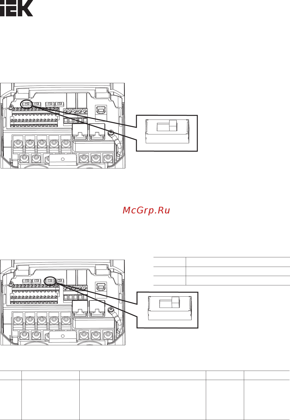 Iek CONTROL-H800 380В 3Ф 0,75-1,5кВт CNT-H800D33FV0075-015TE [36/95] Подключение входов выходов