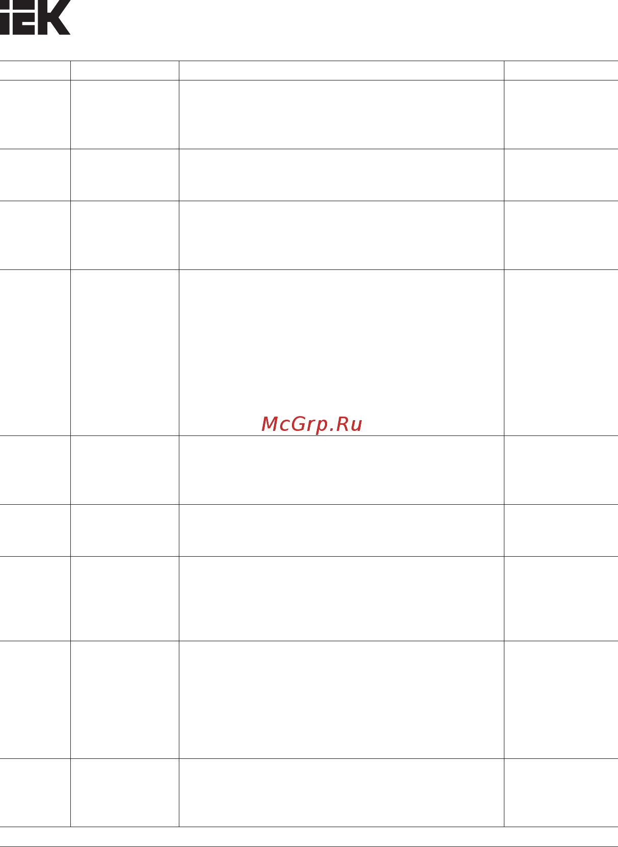 Iek CONTROL-H800 380В 3Ф 0,75-1,5кВт CNT-H800D33FV0075-015TE Краткое руководство онлайн [67/95] 424386