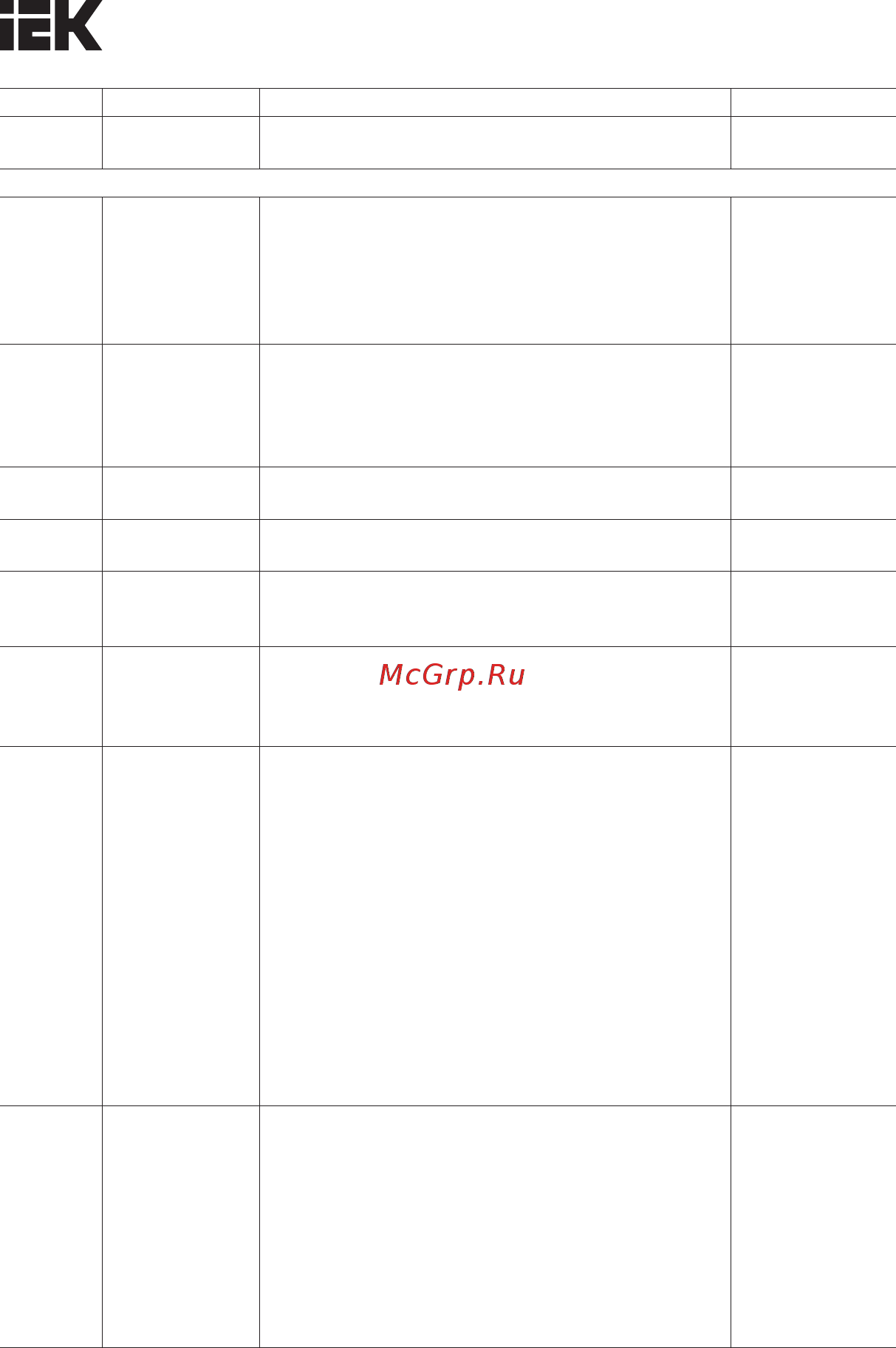 Iek CONTROL-H800 380В 3Ф 0,75-1,5кВт CNT-H800D33FV0075-015TE Краткое руководство онлайн [73/95] 424386