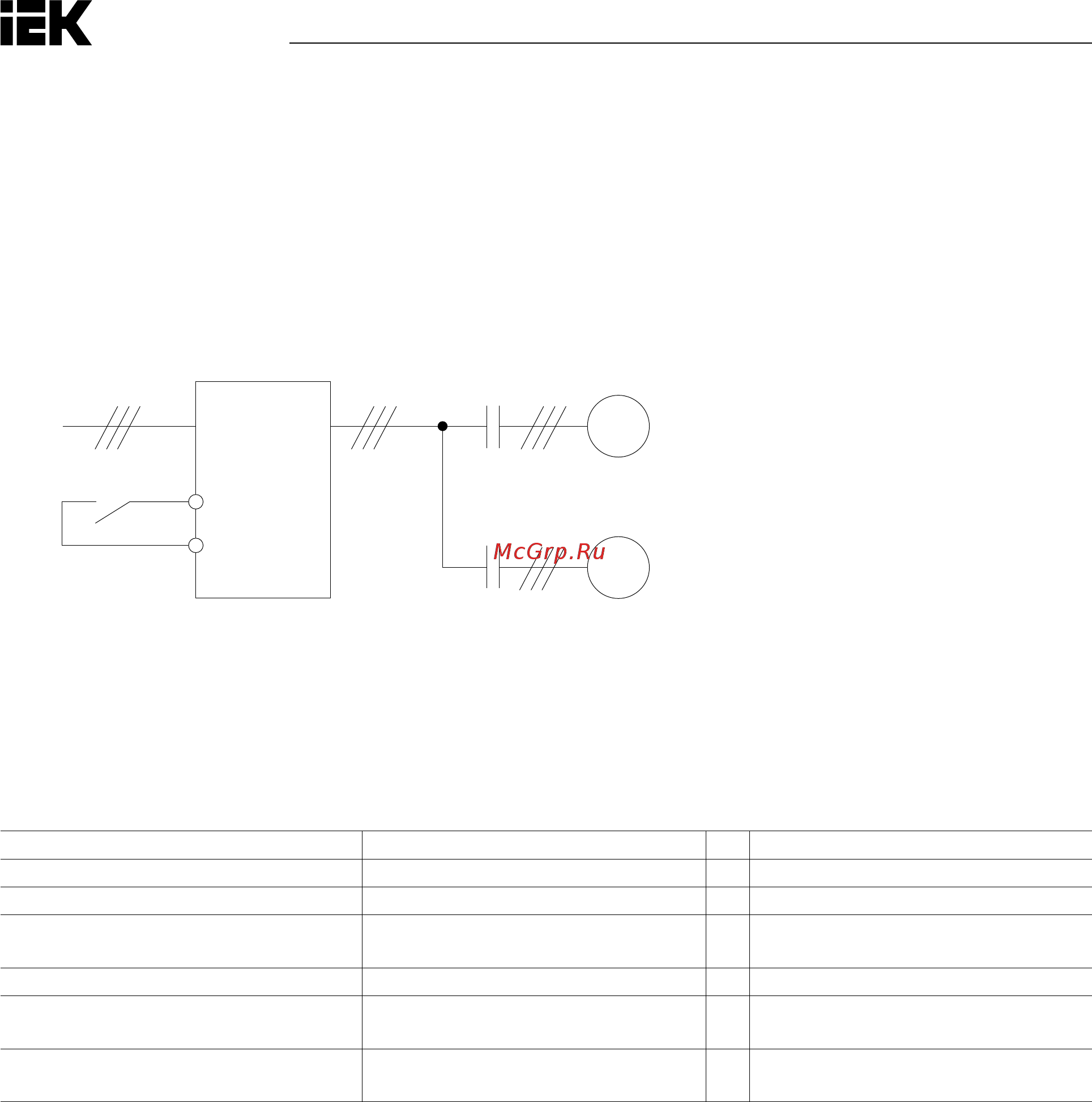 Iek CONTROL-H800 380В 3Ф 15-18,5кВт CNT-H800D33FV15-18TE [110/211] В процессе работы переключение между электродвигателями 1 и 2 невозможно попытка переключения повлечет