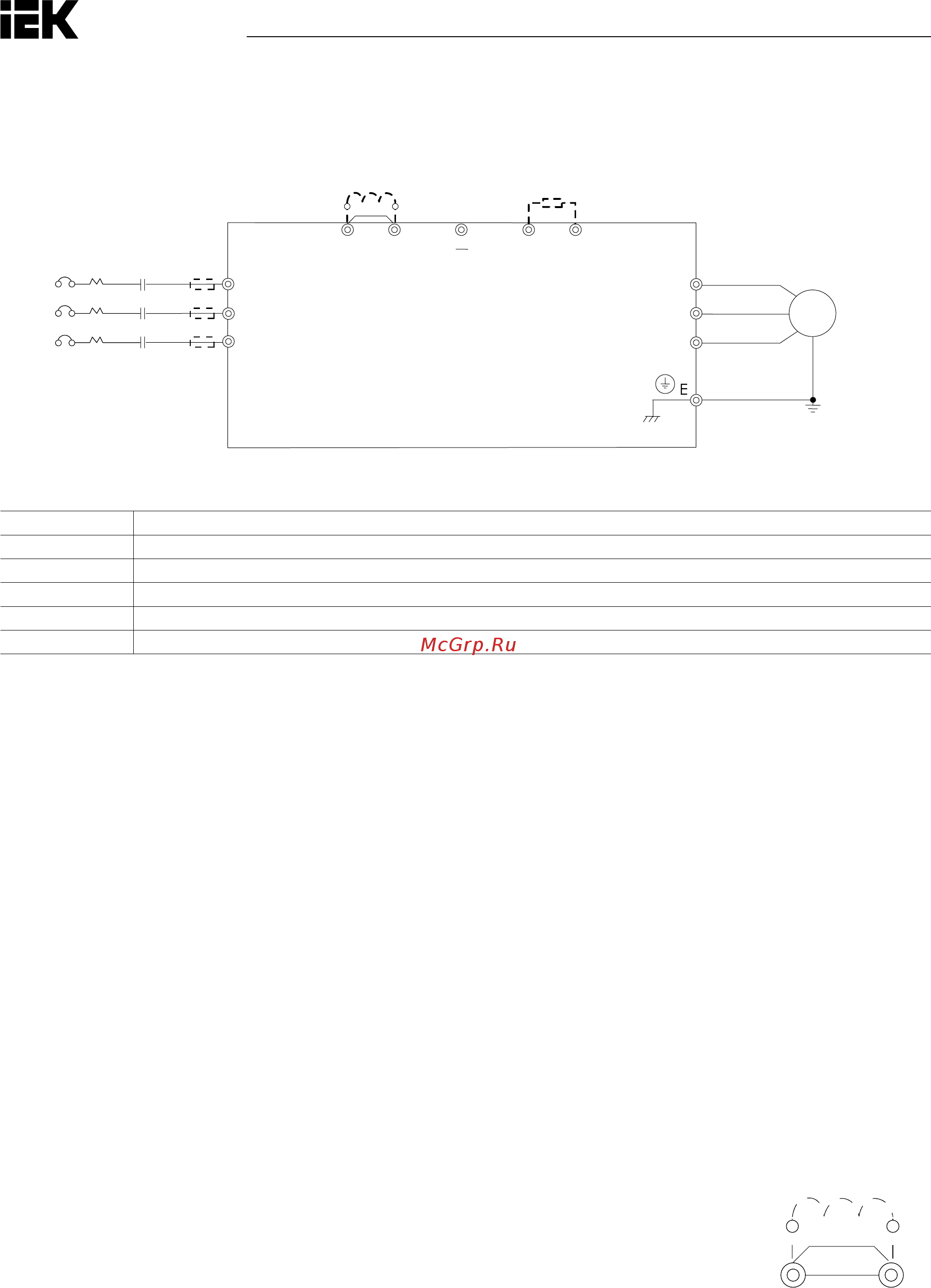 Iek CONTROL-H800 380В 3Ф 2,2-3,7кВт CNT-H800D33FV022-037TE [28/211] Контактнаяпанельосновнойцепи