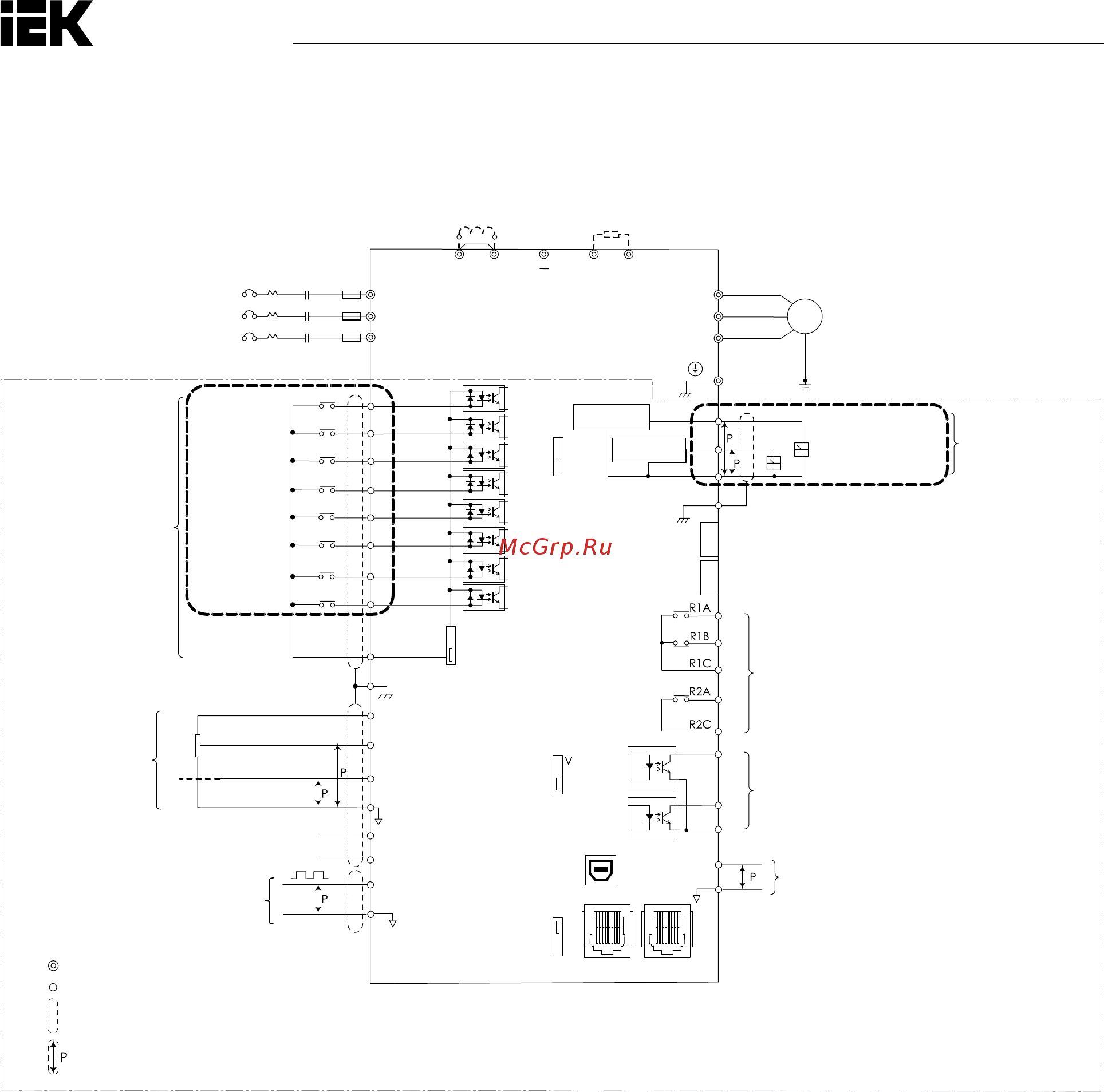Iek CONTROL-H800 380В 3Ф 0,75-1,5кВт CNT-H800D33FV0075-015TE [30/211] Порт usb используется для соединения с персональным компьютером с помощью кабеля usb