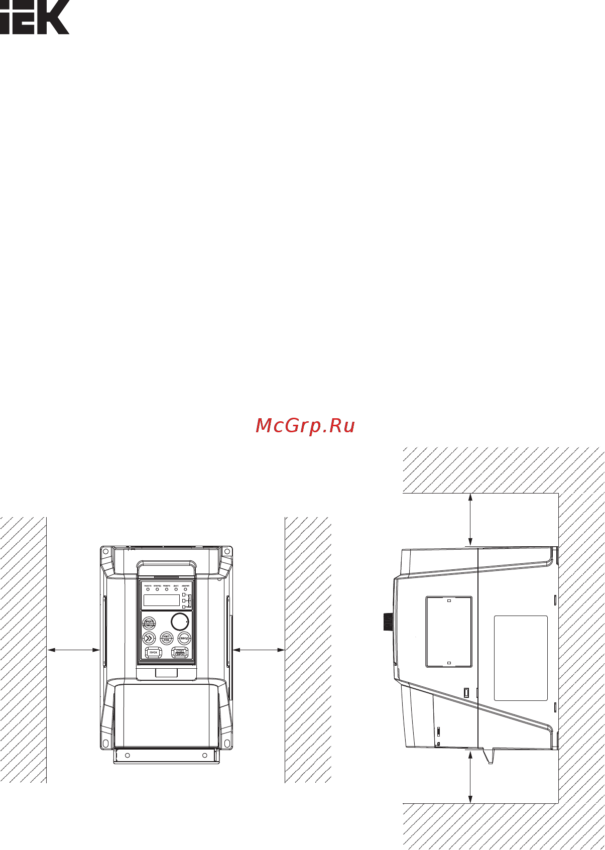 Iek CONTROL-L620 380В 3Ф 11-15кВт CNT-L620D33V11-15TE [7/29] Установка и расположение при монтаже