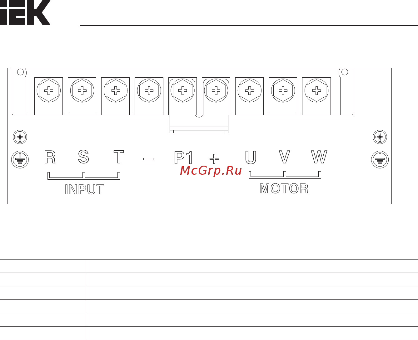 Iek CONTROL-L620 380В 3Ф 500-560кВт 900-950A CNT-L620D33V500-560TEL [12/222] Глава 2 установка и подключение