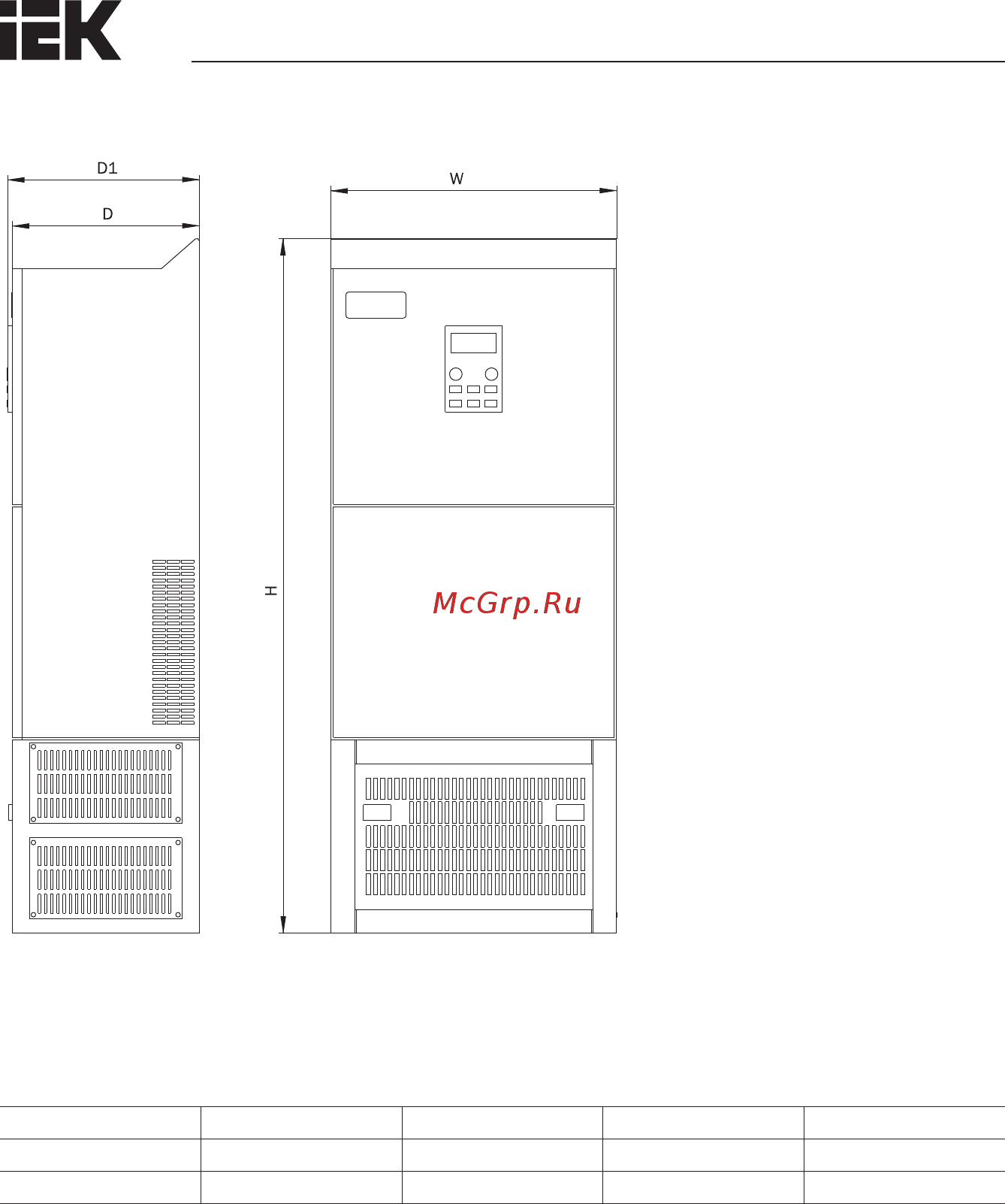 Iek CONTROL-L620 380В 3Ф 0,75-1,5кВт CNT-L620D33V0075-015TE [202/222] Приложение а габаритные и монтажные размеры