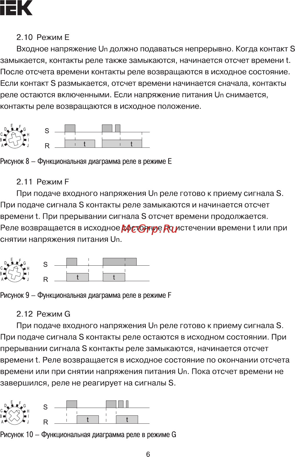 Iek ORT многофункциональное 2 конт. 12-240 В AC/DC ORT-M2-ACDC12-240V [6/10] Страница 6