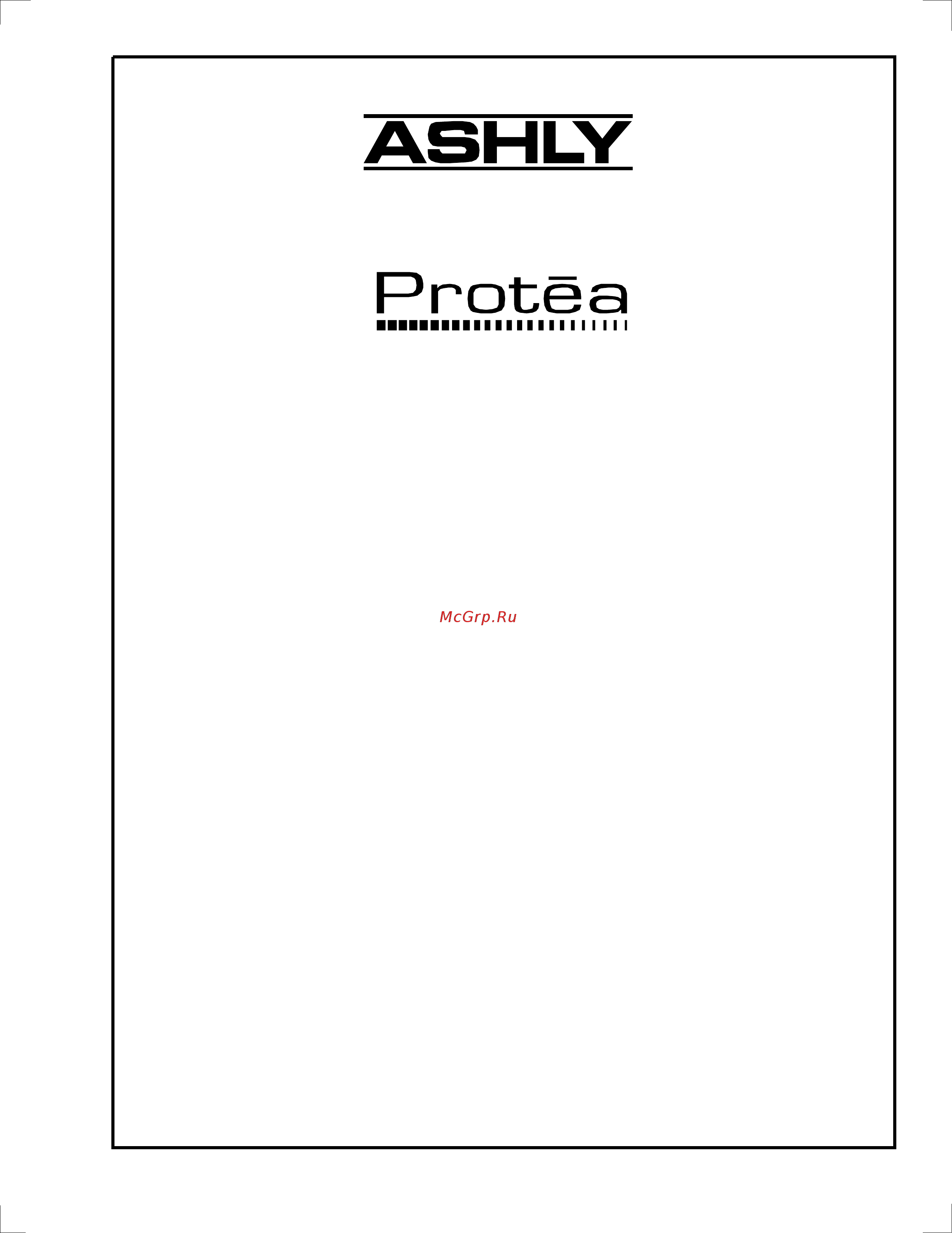 Ashly Audio 3.24CL Руководство пользователя онлайн
