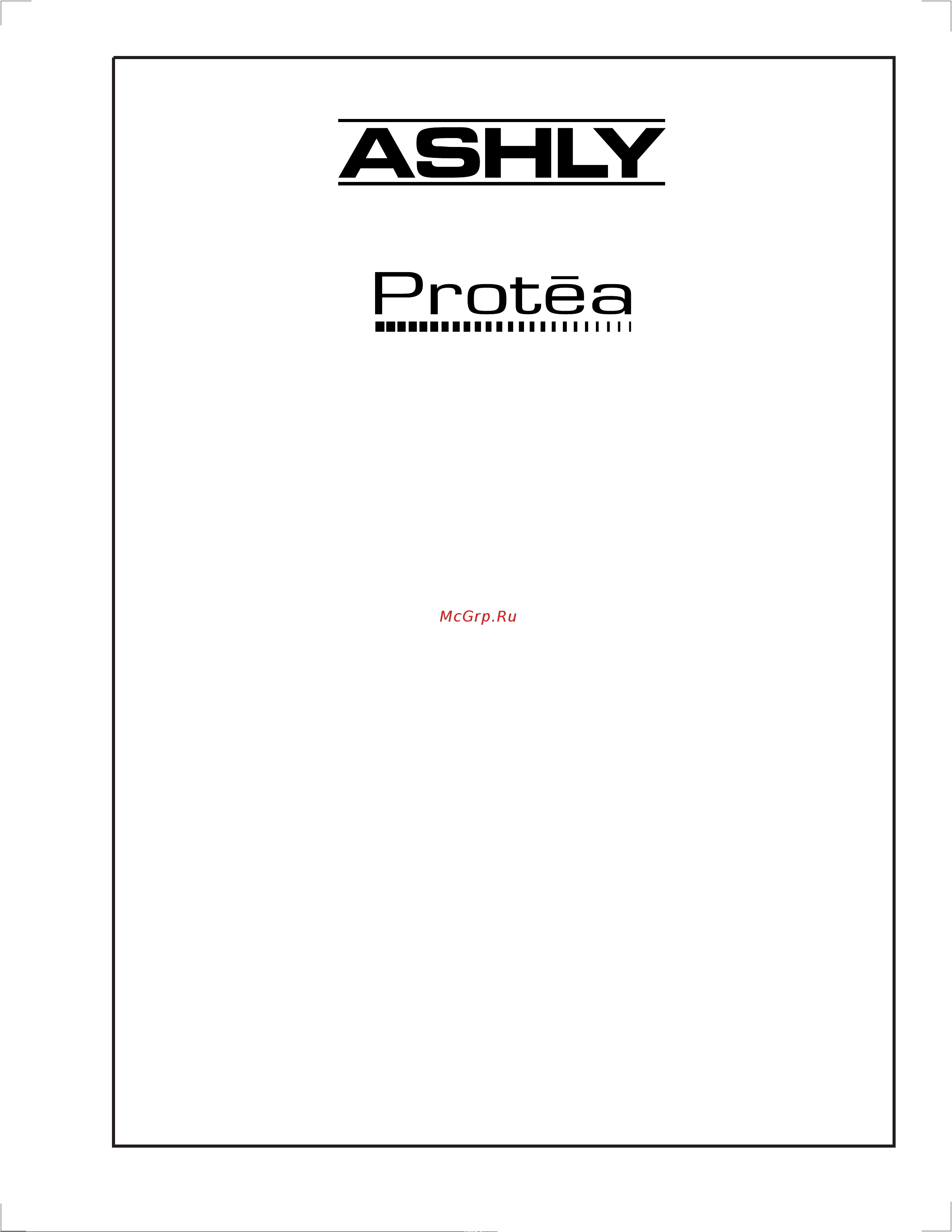 Ashly Audio 4.24G Руководство пользователя онлайн