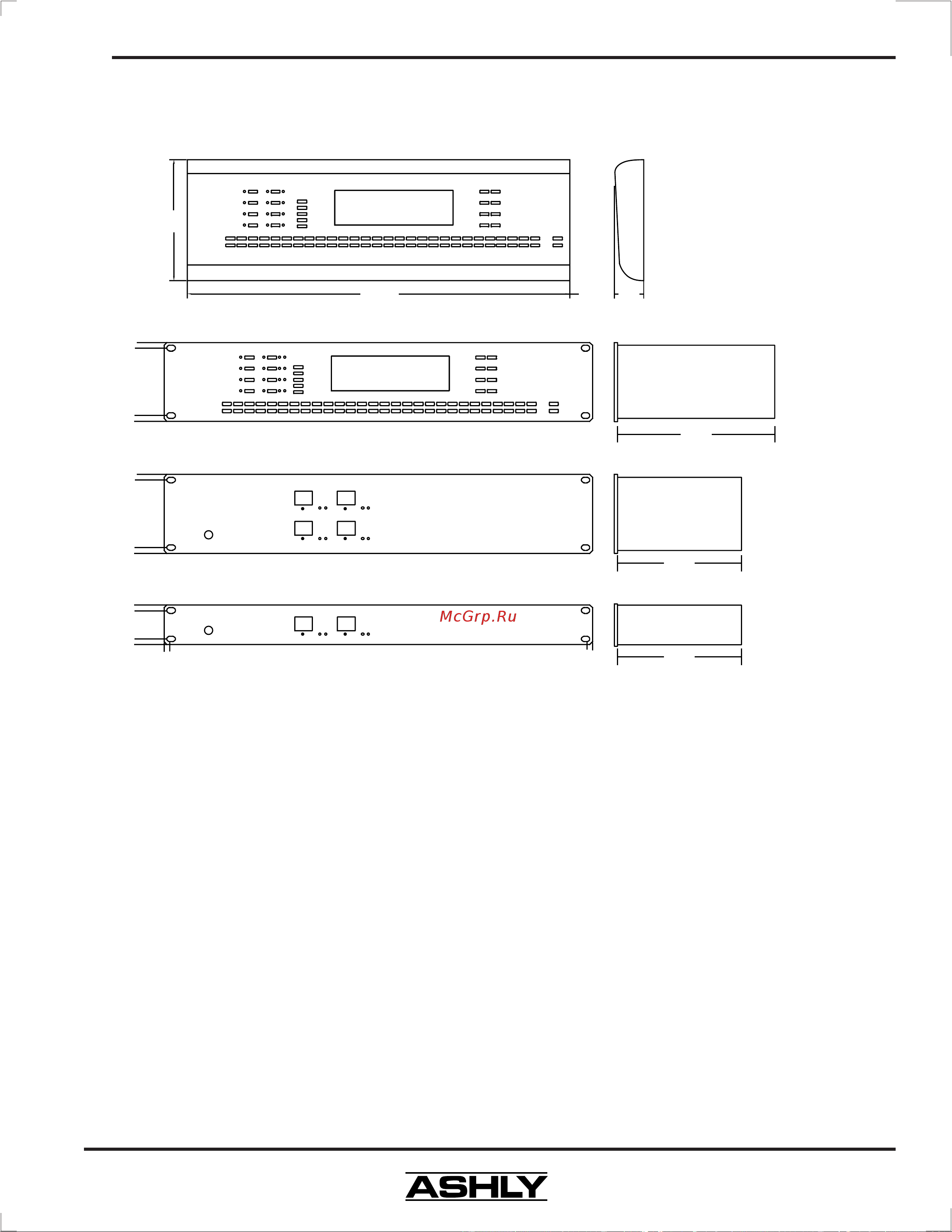 Ashly Audio 4.24GS [19/20] Размеры