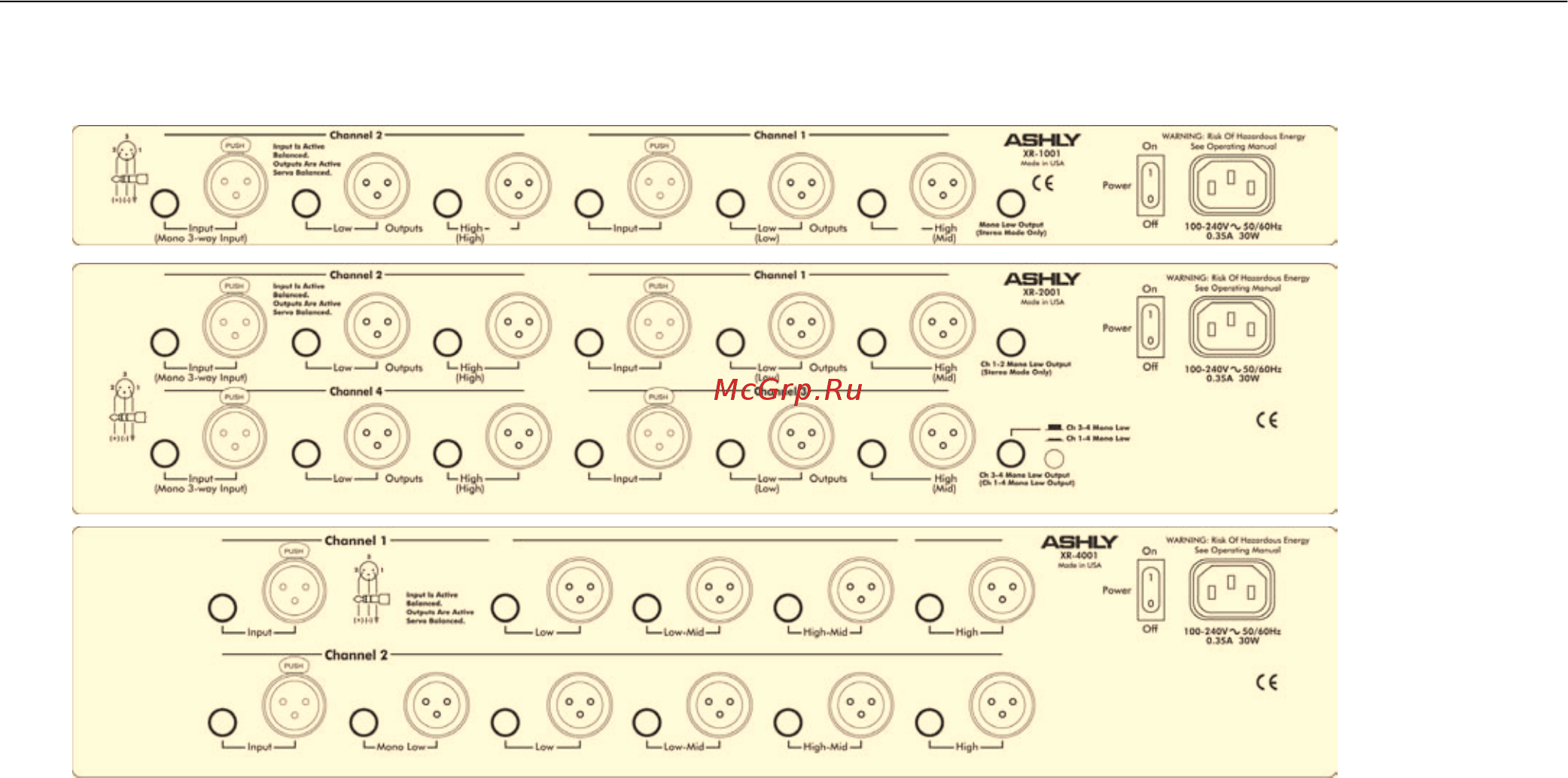 Ashly Audio XR-1001 [7/13] Установка