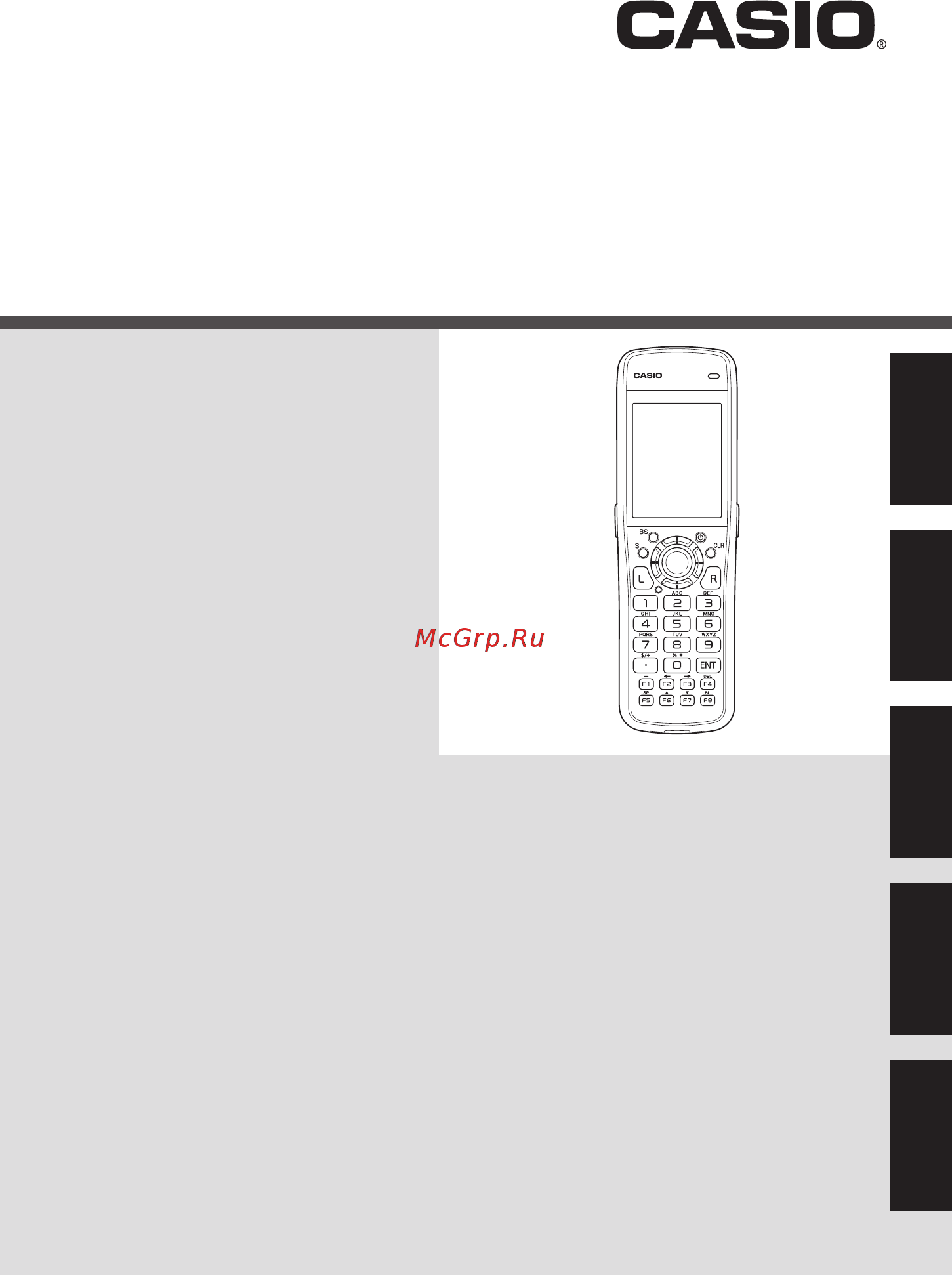 Casio DT-970 Руководство пользователя онлайн