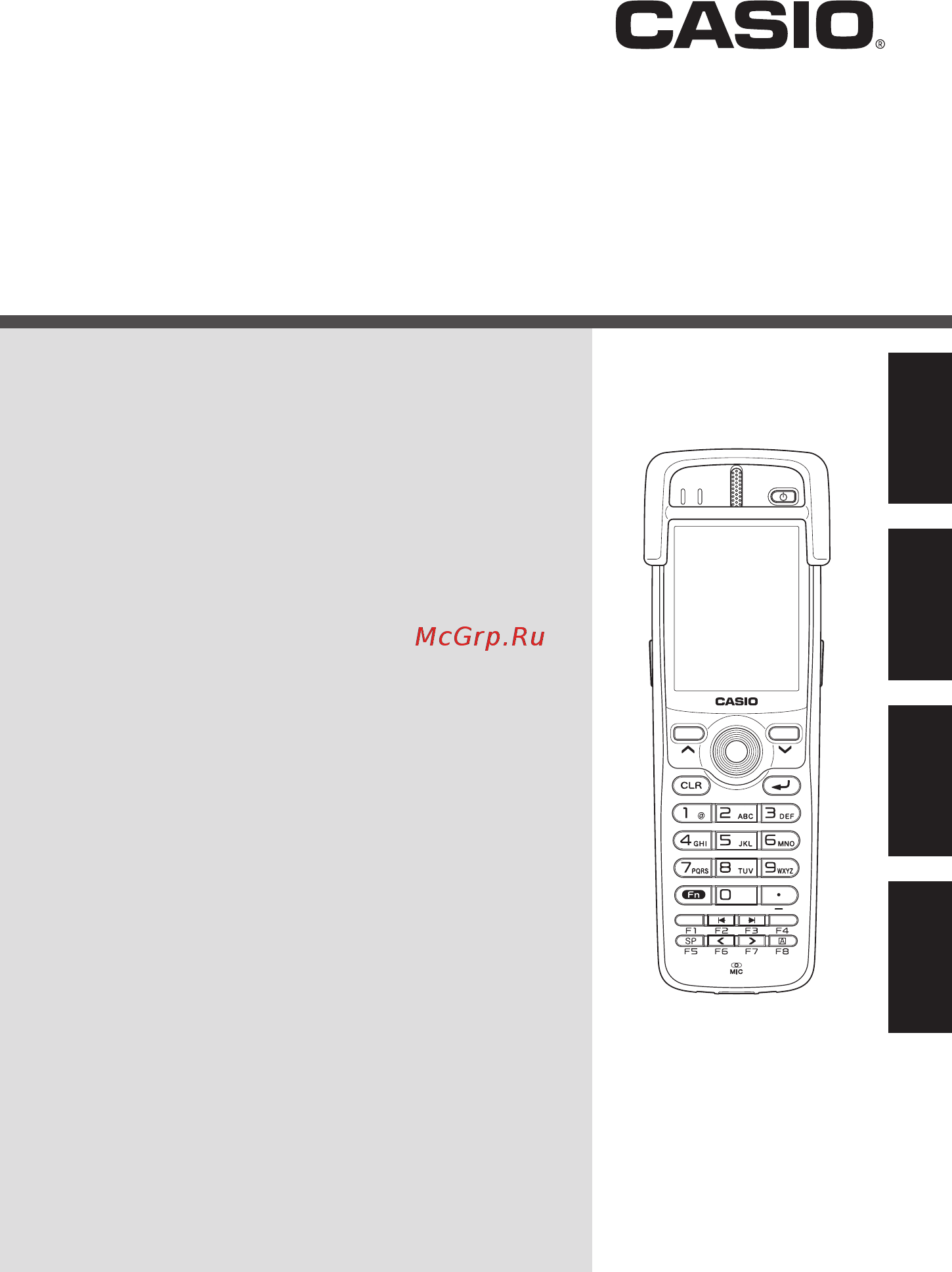 Casio DT-X100 Руководство пользователя онлайн