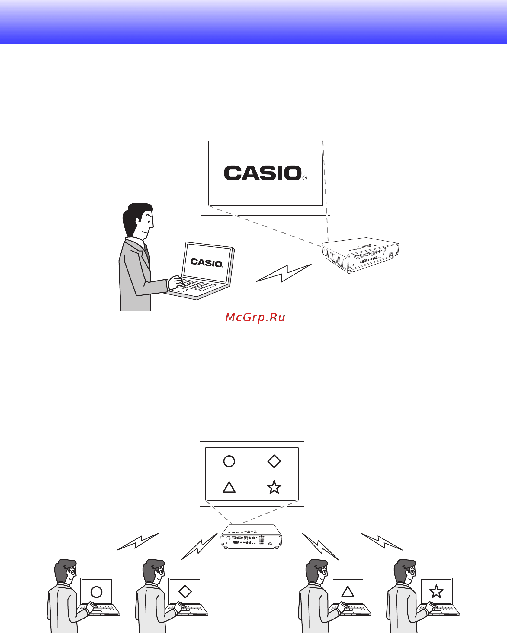 Casio XJ-M255 [6/47] Назначение беспроводной функции