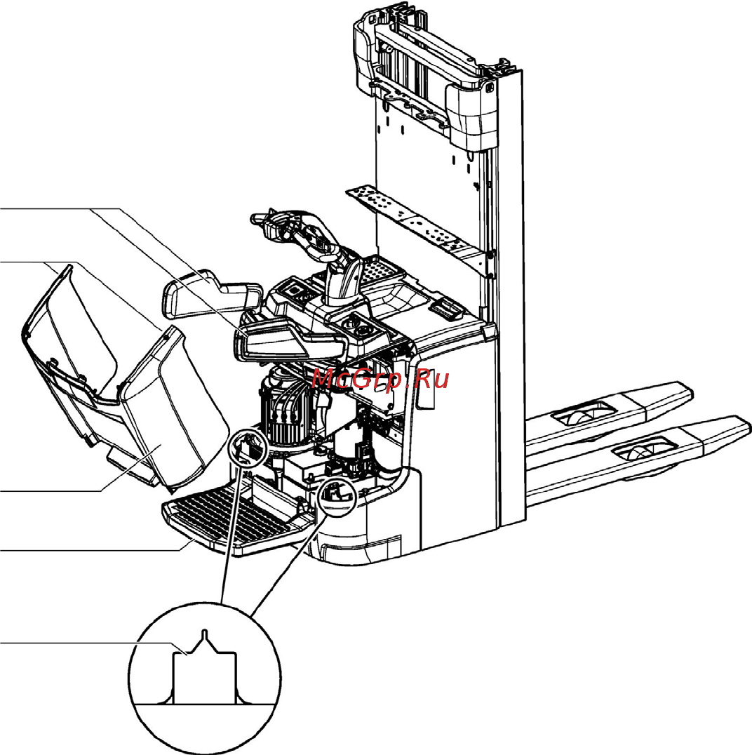 Jungheinrich ERC 214b [188/252] Демонтаж передней крышки