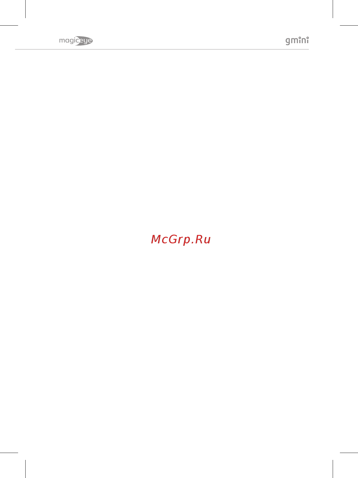 Gmini MagicEye HDS8000Pro Руководство по эксплуатации онлайн [19/24] 429361