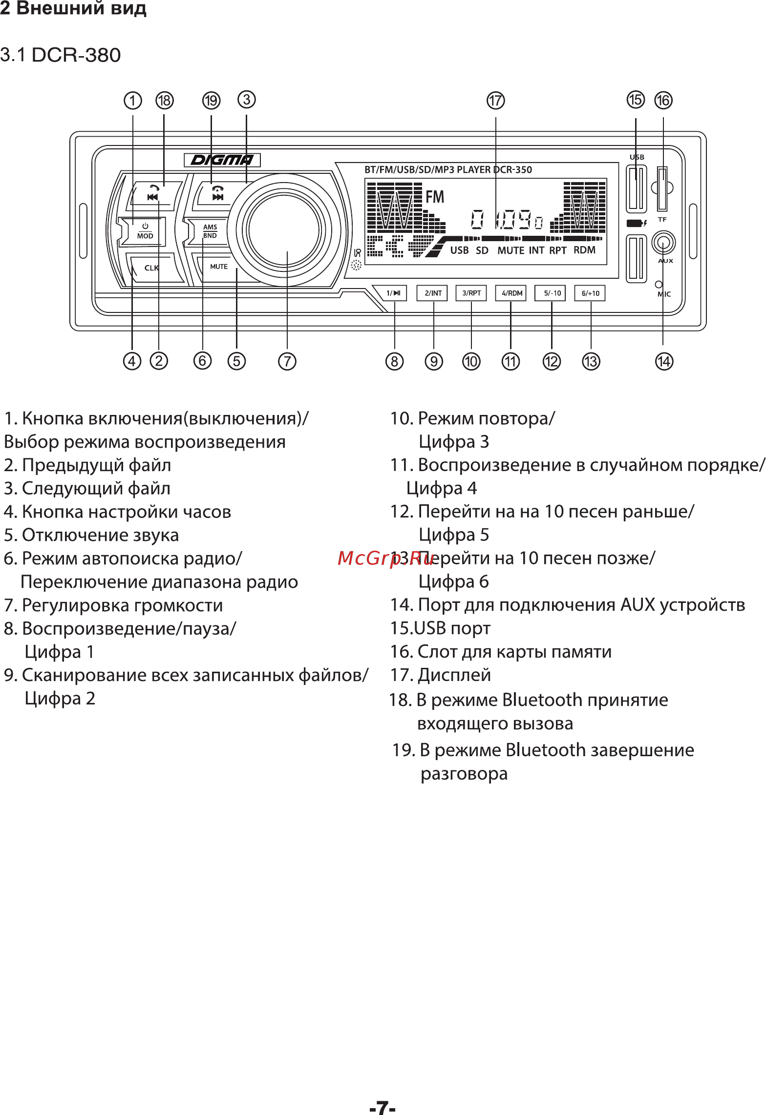 Digma DCR-350B [7/14] Внешний вид