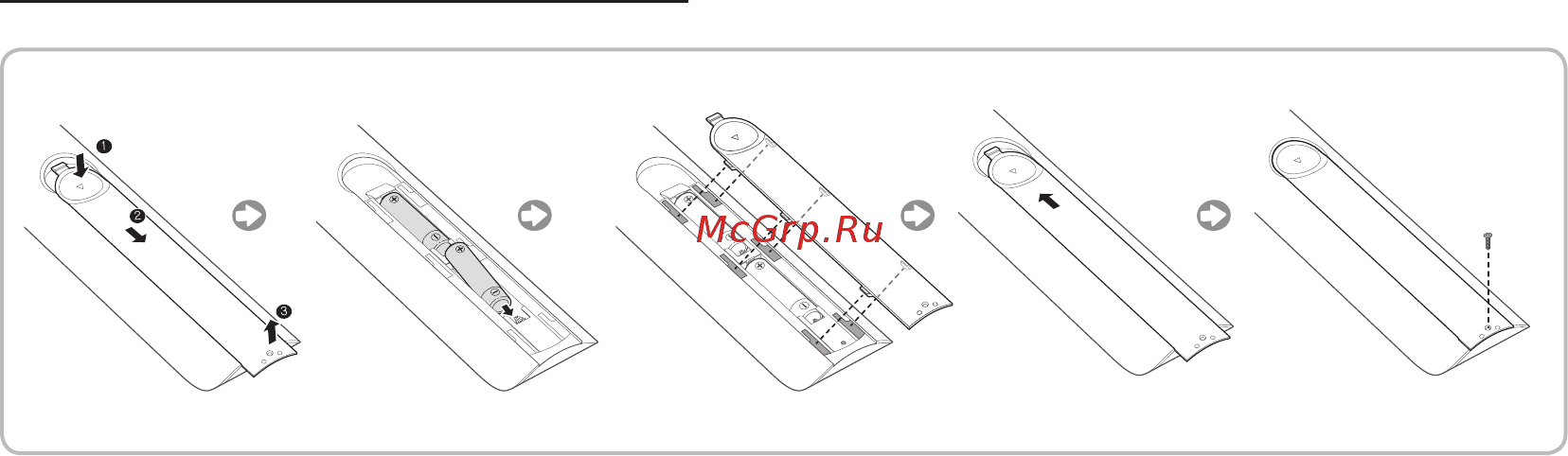 Samsung HG32EF690DB [17/83] Установка батарей размер батарей aaa