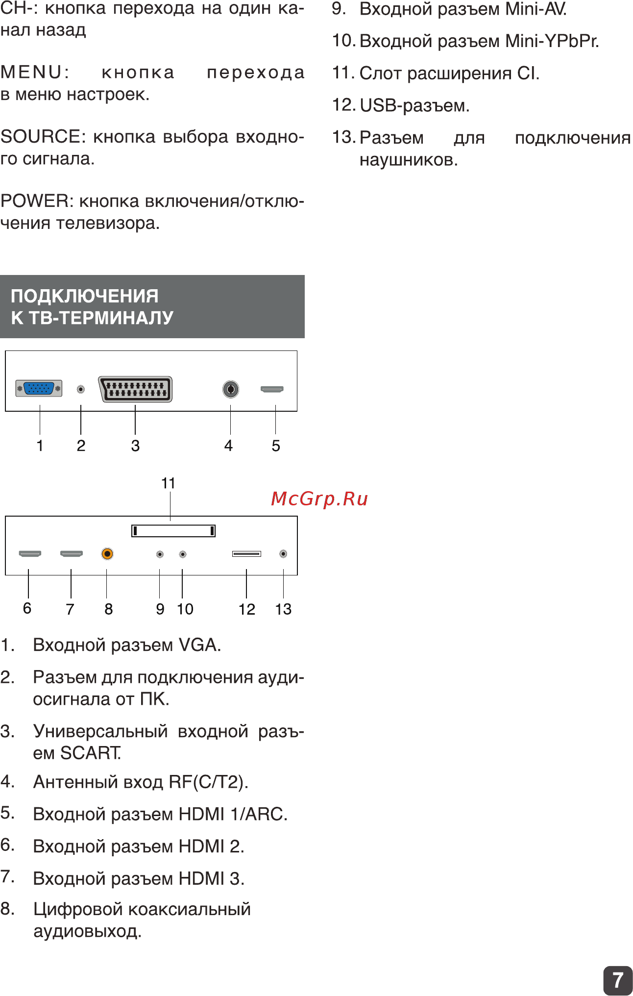 Olto 32H337 Руководство по эксплуатации онлайн [7/31] 429668