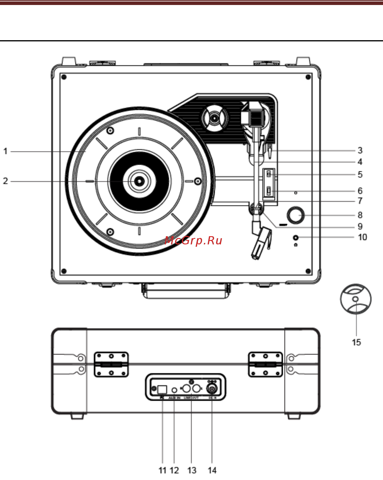 Crosley Executive Deluxe, Red & White [4/10] Описание