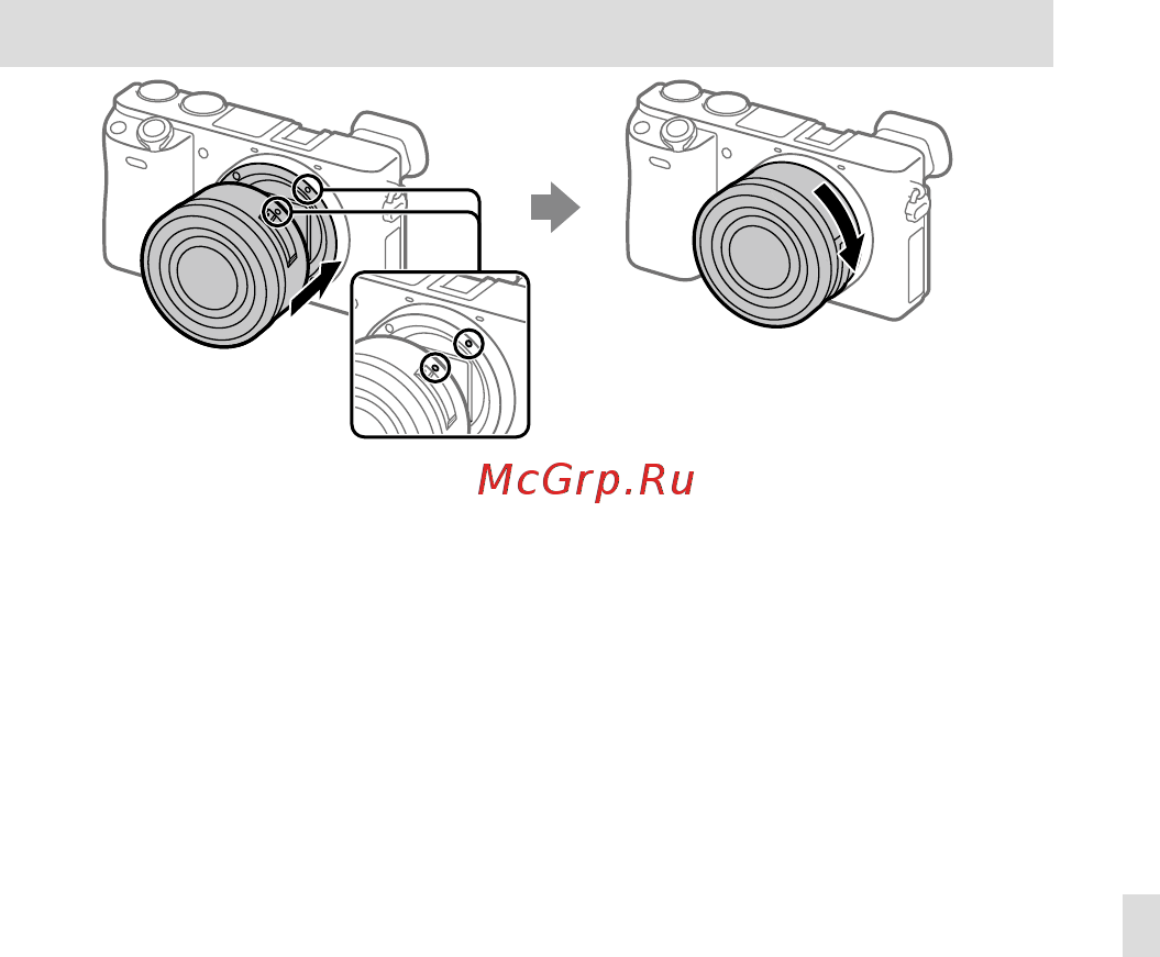 Sony A6400 + SEL-P1650 Black (ILCE-6400L/B) [67/171] Colocar uma objetiva
