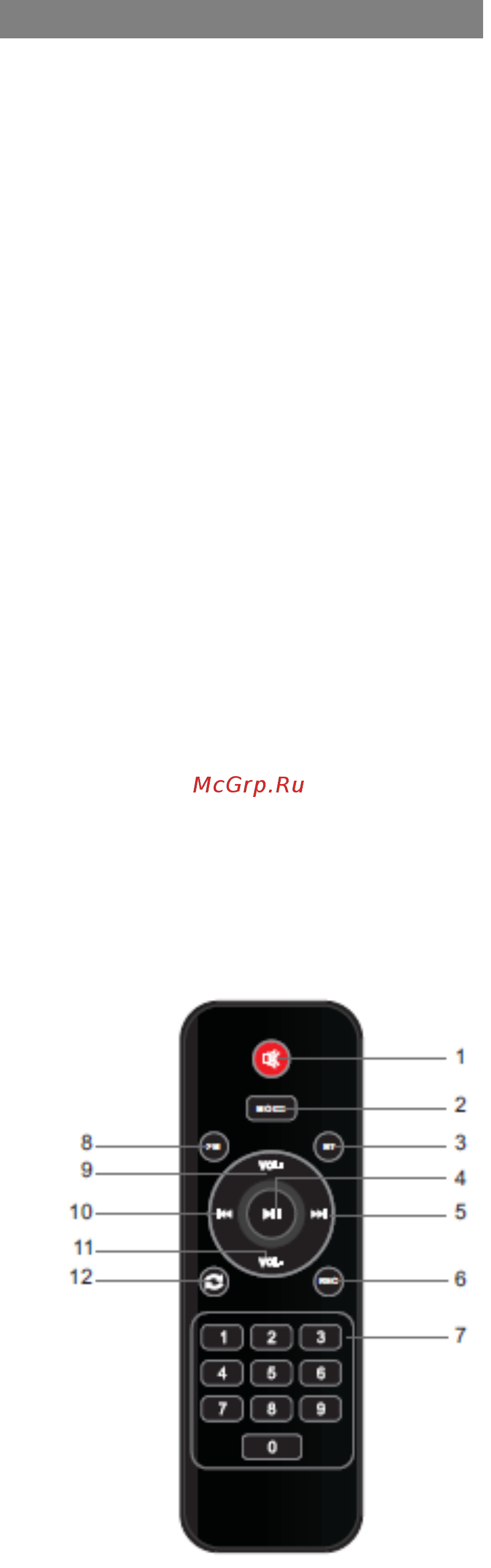 Max MR-430 Black [3/4] Пульт дистанционного управления