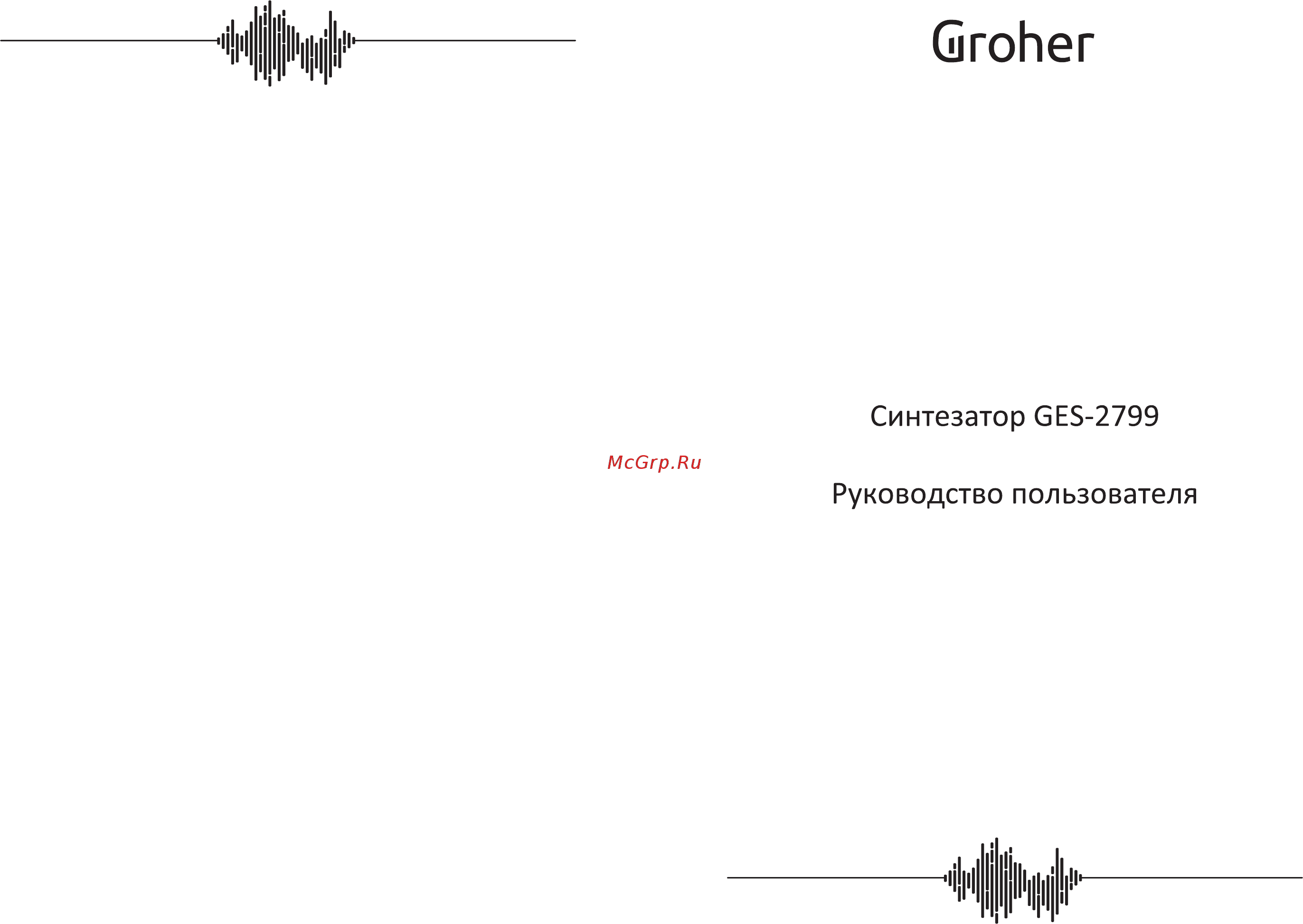 Groher GES-2799 Руководство по эксплуатации онлайн