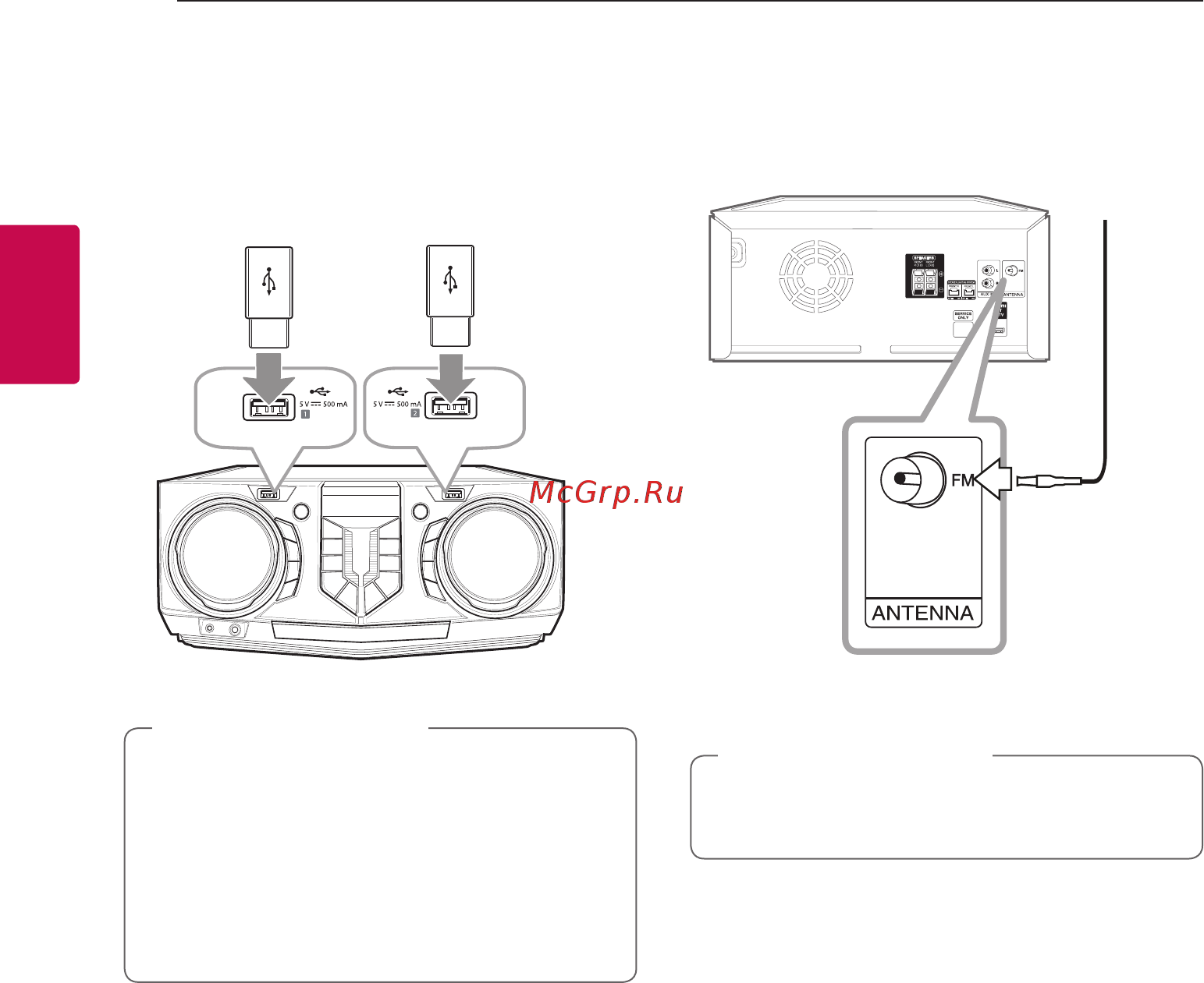 LG XBOOM CL65DK [20/61] Подключение антенны