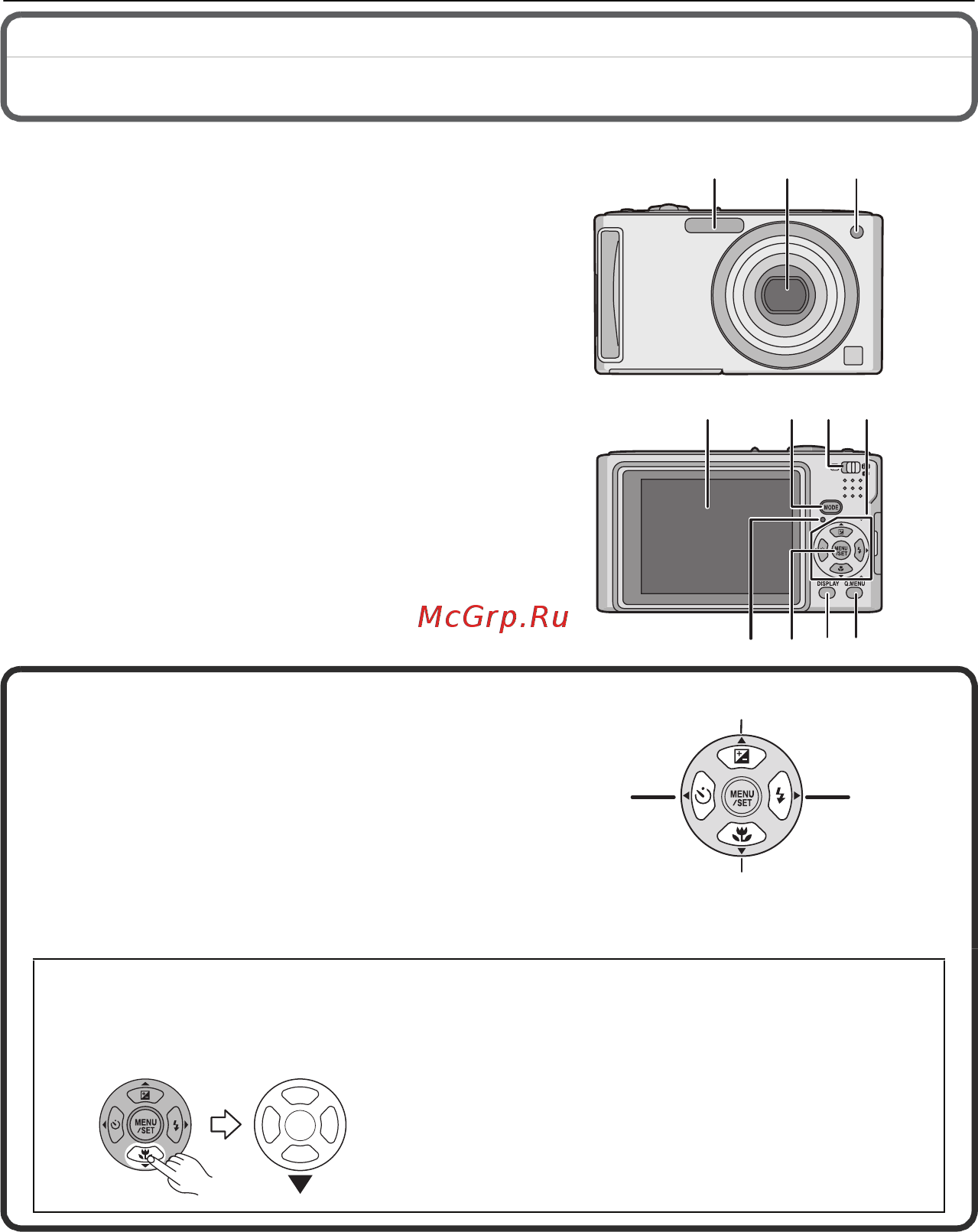 Panasonic DMC-FS5EE-S Silver [9/116] Названия составных частей