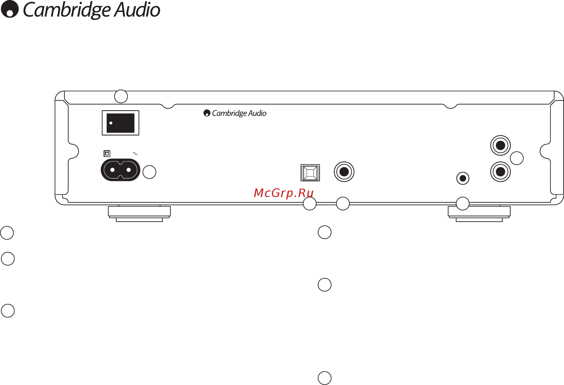 Cambridge Audio CD30 Silver [8/16] Разъемы на задней панели