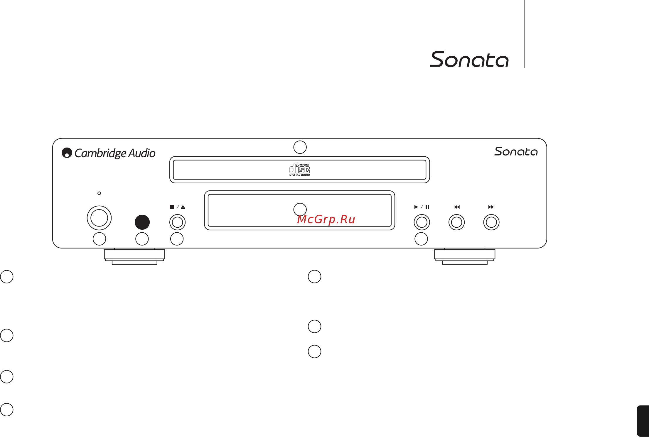Cambridge Audio CD30 Silver [9/16] Органы управления на передней панели