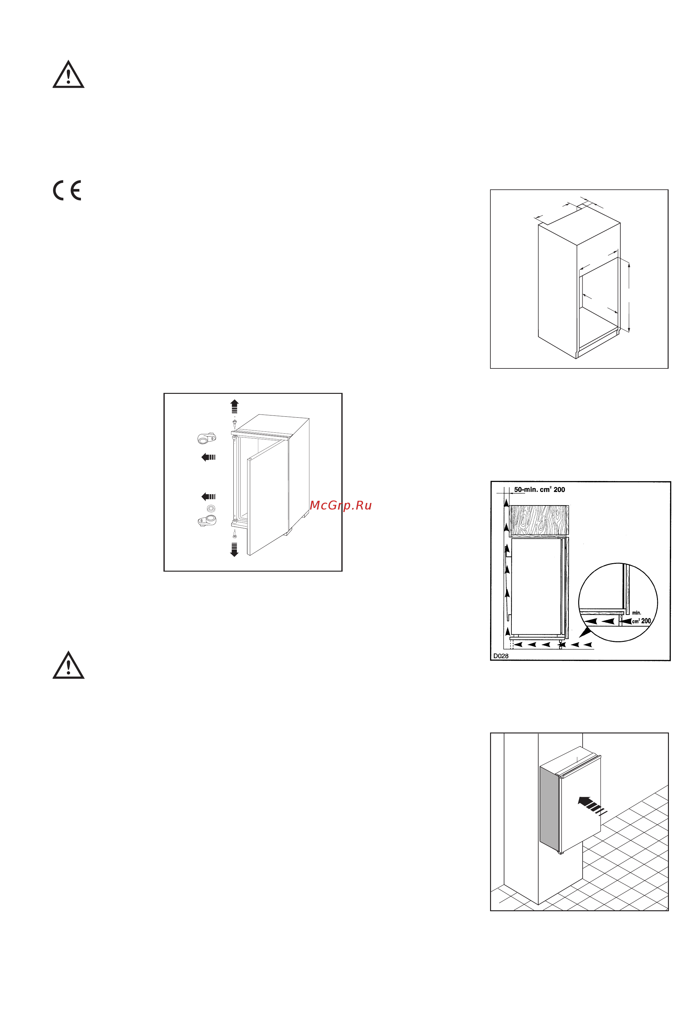 Electrolux EUN1272 [10/12] Изменение направления открывания двери