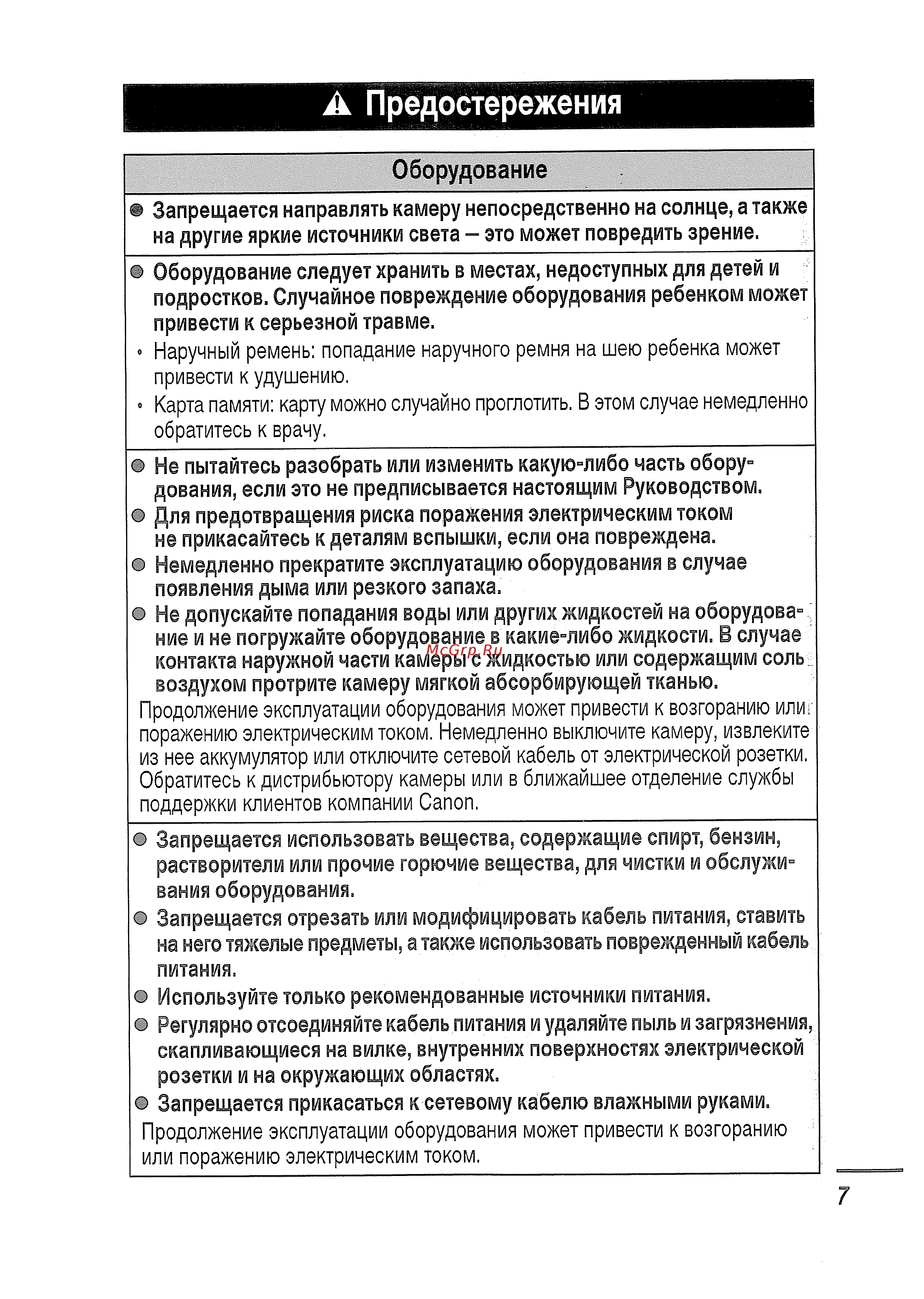 Canon IXUS750 s [9/131] А предостережения