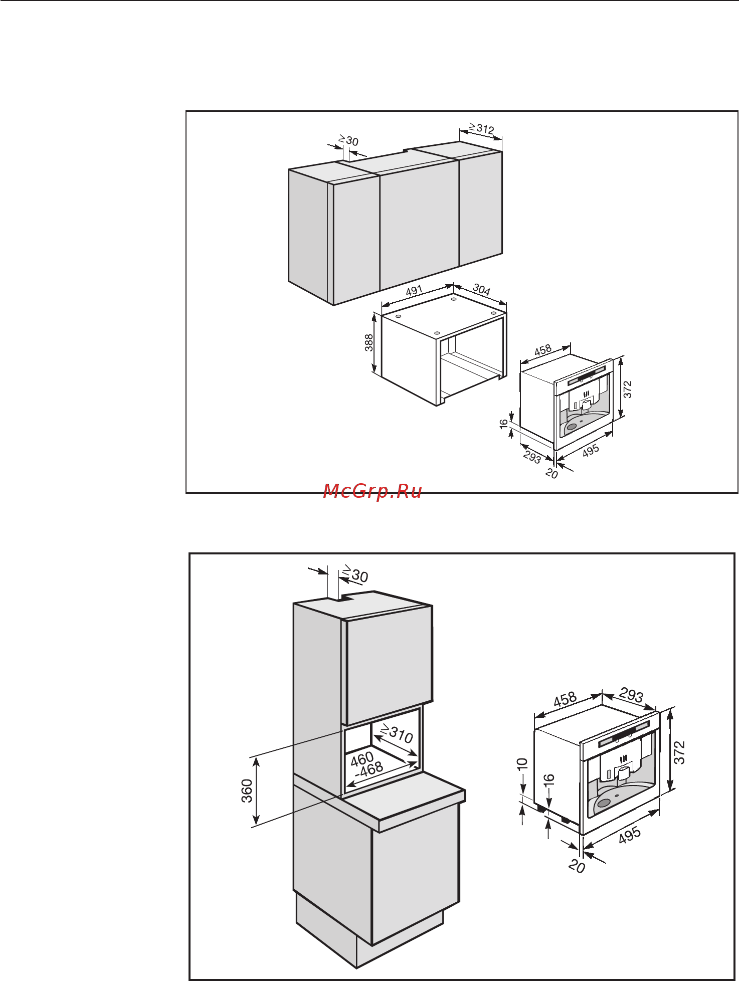 Miele CVA 2650 ST [83/88] Руководство по встраиванию прибора