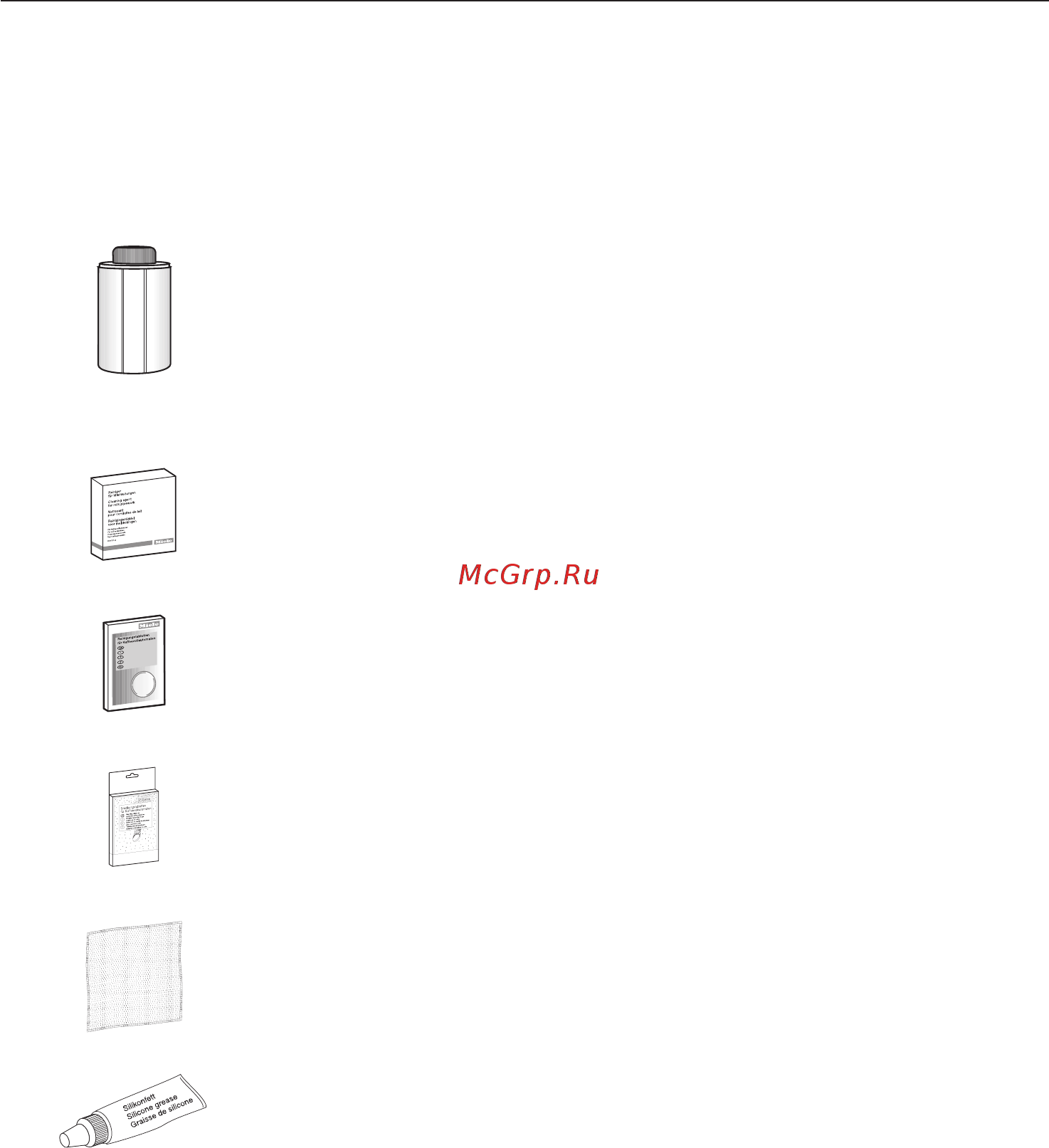 Miele CVA5060сталь [9/80] Äîïîëíèòåëüíî ïðèîáðåòàåìûå ïðèíàäëåæíîñòè 9