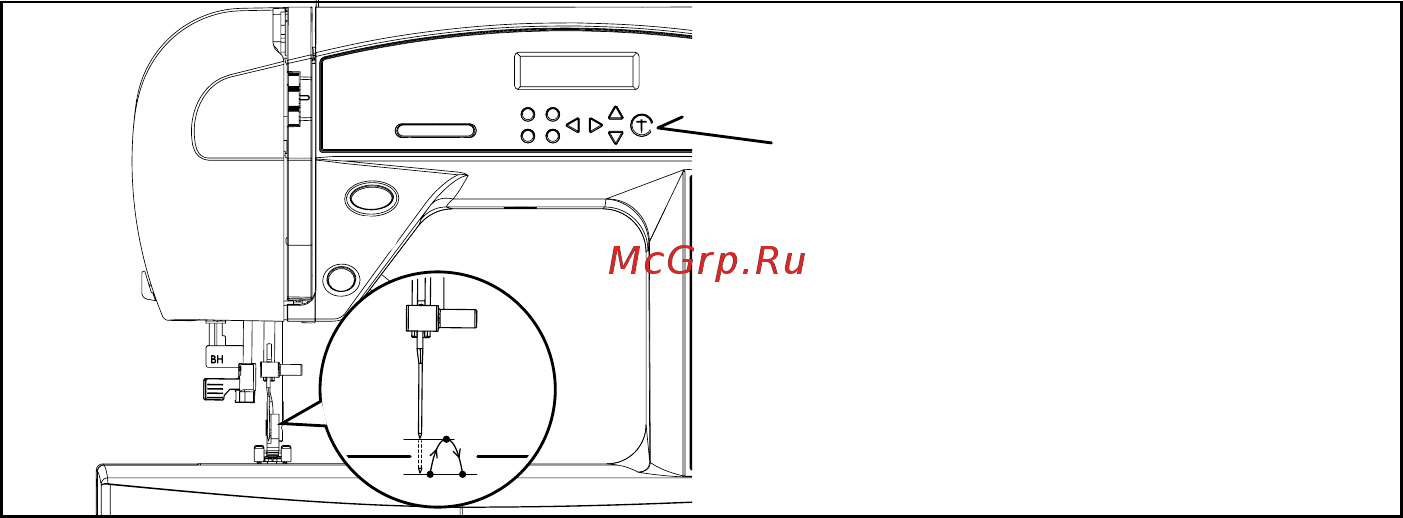 Jaguar 590a [31/56] Переключатель игла вверху внизу