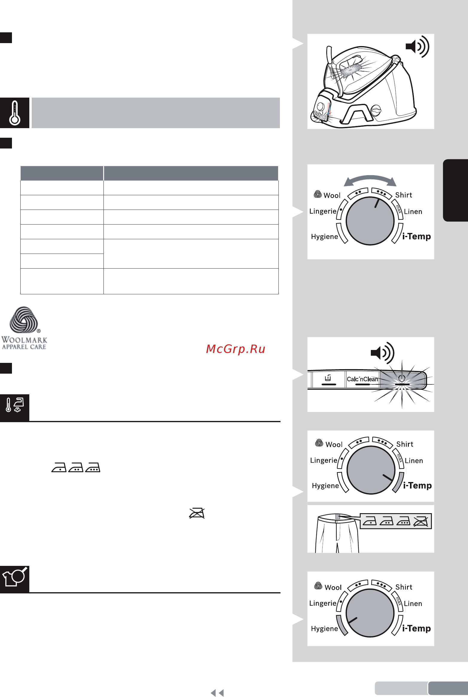 Bosch Serie|6 ProHygienic TDS6080 [29/106] Programmes de repassage