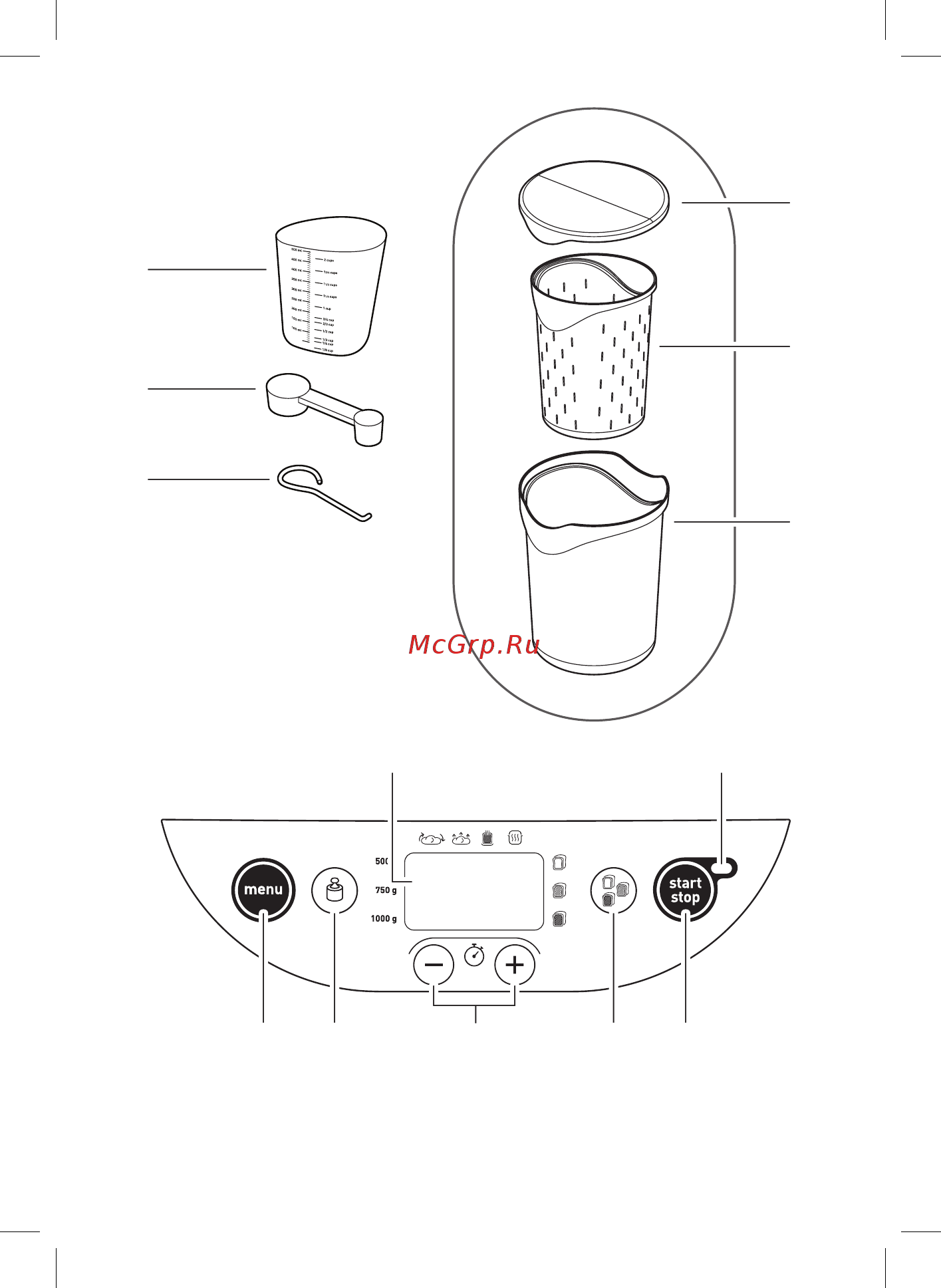 Moulinex Pain & Delices OW240E30 Руководство по эксплуатации онлайн [3/144] 582131