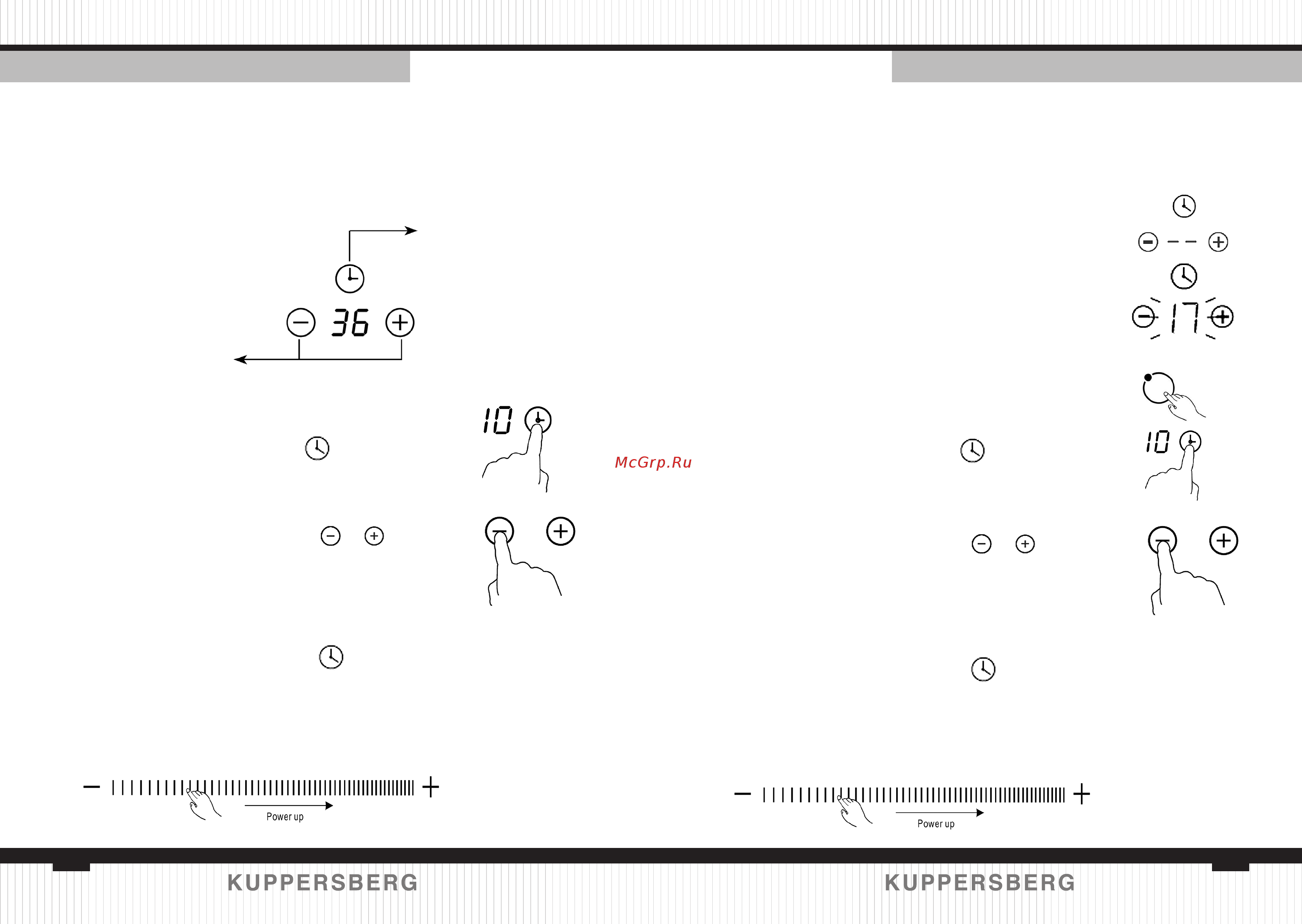 Kuppersberg ICS 604 C [10/31] Touch control models