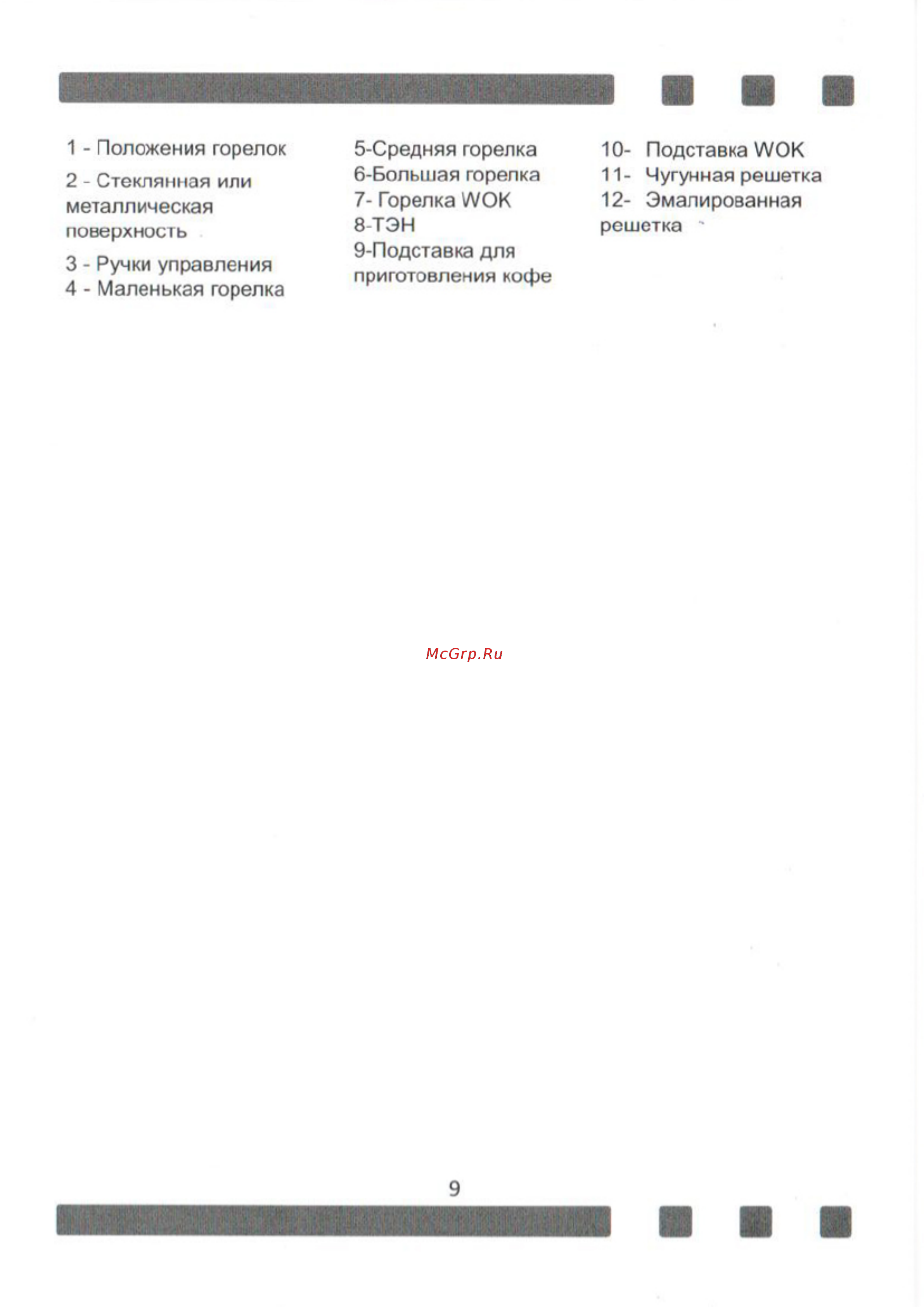 Zigmund & Shtain MN 135.31 W Руководство по эксплуатации онлайн [9/28] 431351