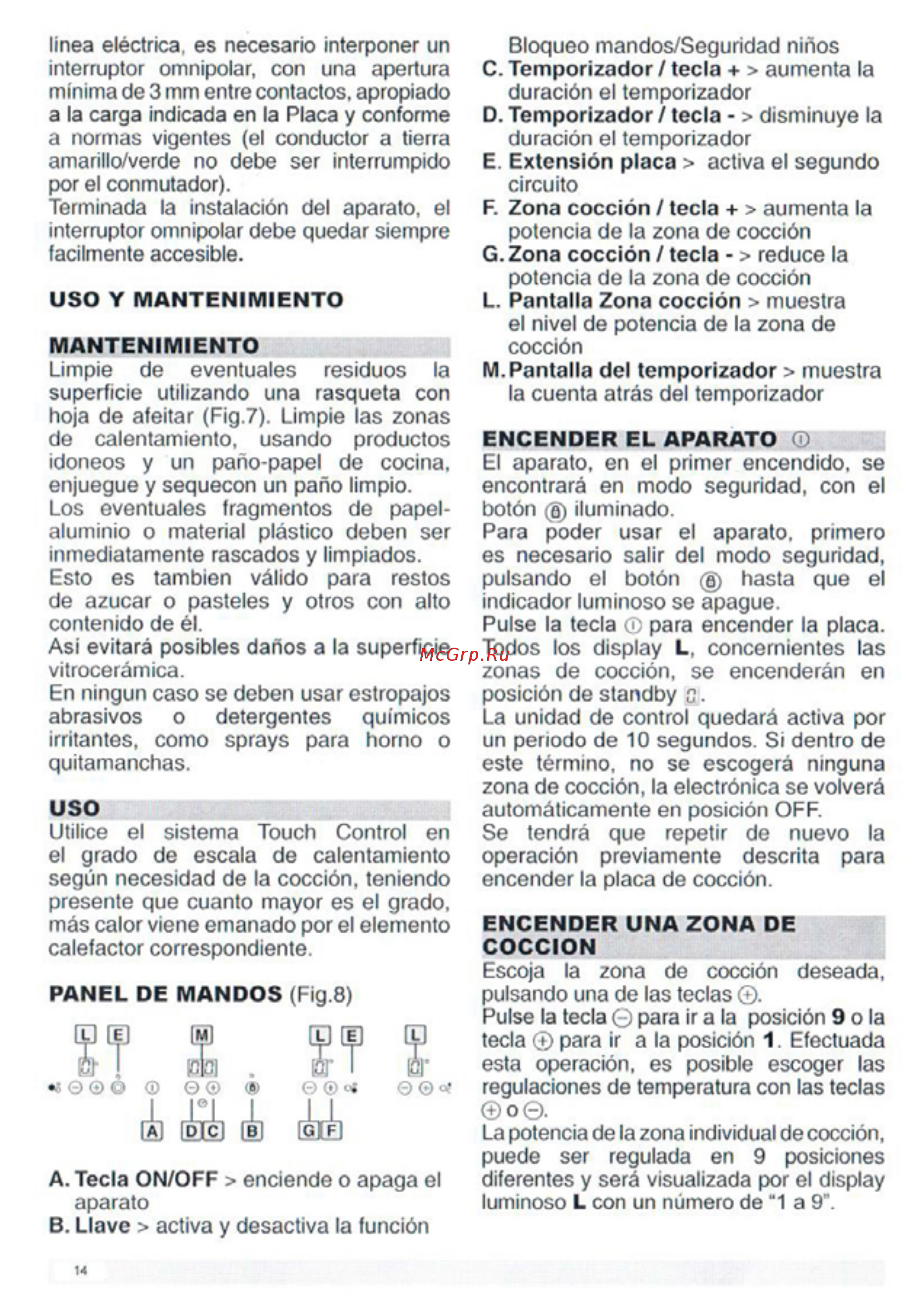 Zigmund & Shtain CNS 025.60 BX Руководство по эксплуатации онлайн [14/22] 804528