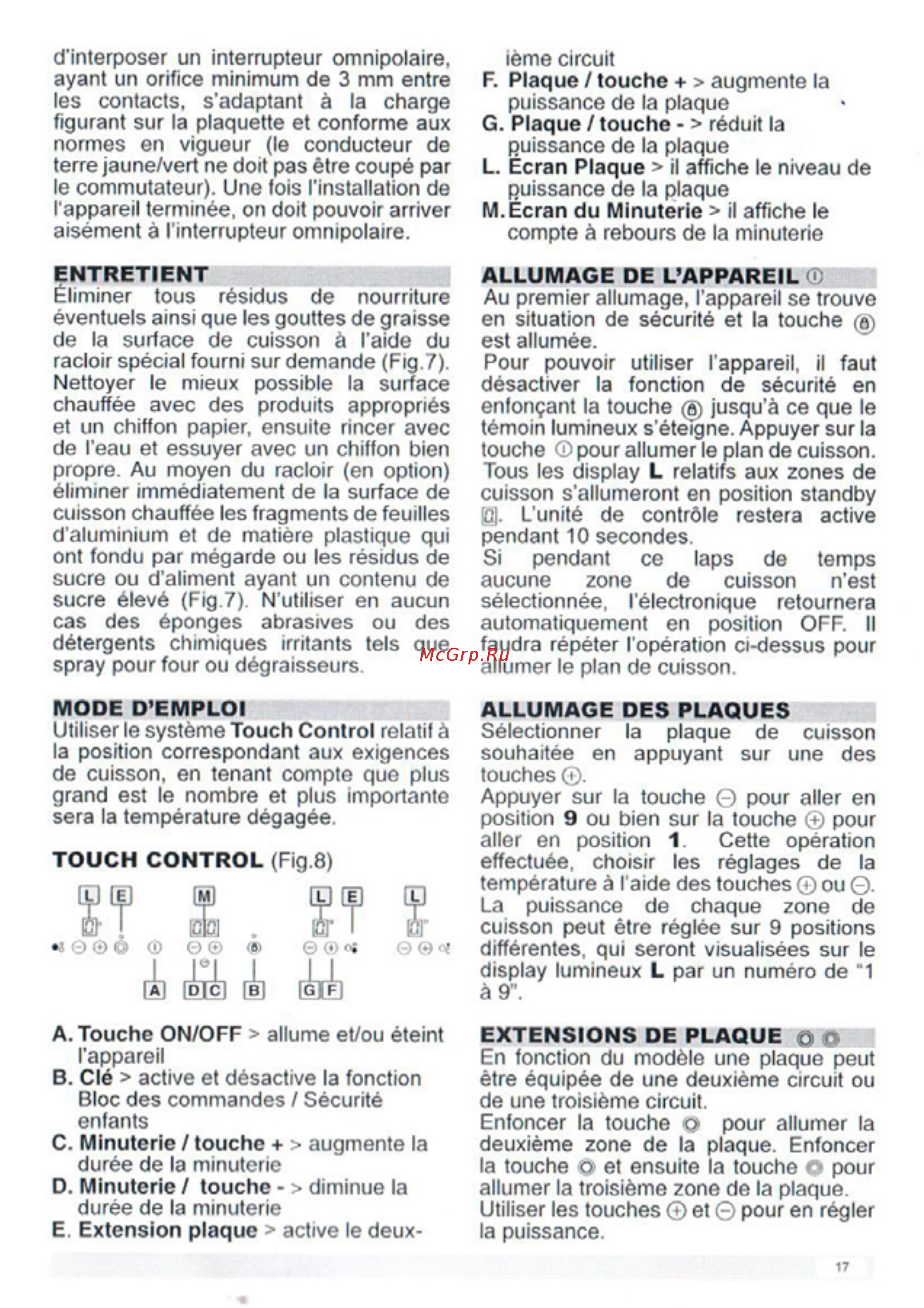 Zigmund & Shtain CNS 025.60 BX Руководство по эксплуатации онлайн [17/22] 804528