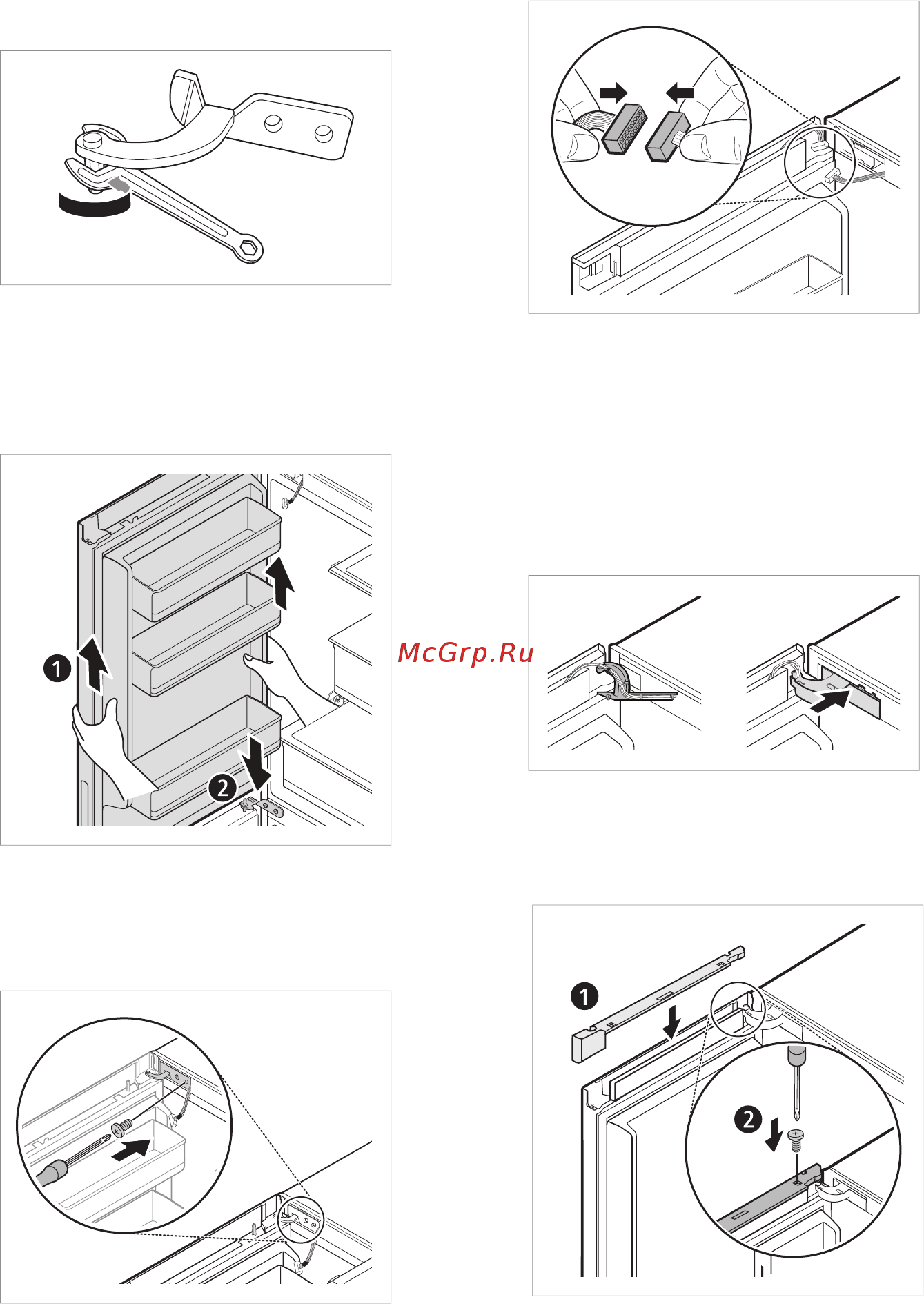 LG DoorCooling+ GA-B459SMHZ [17/80] Тоңазытқыш есігін қайта жалғау