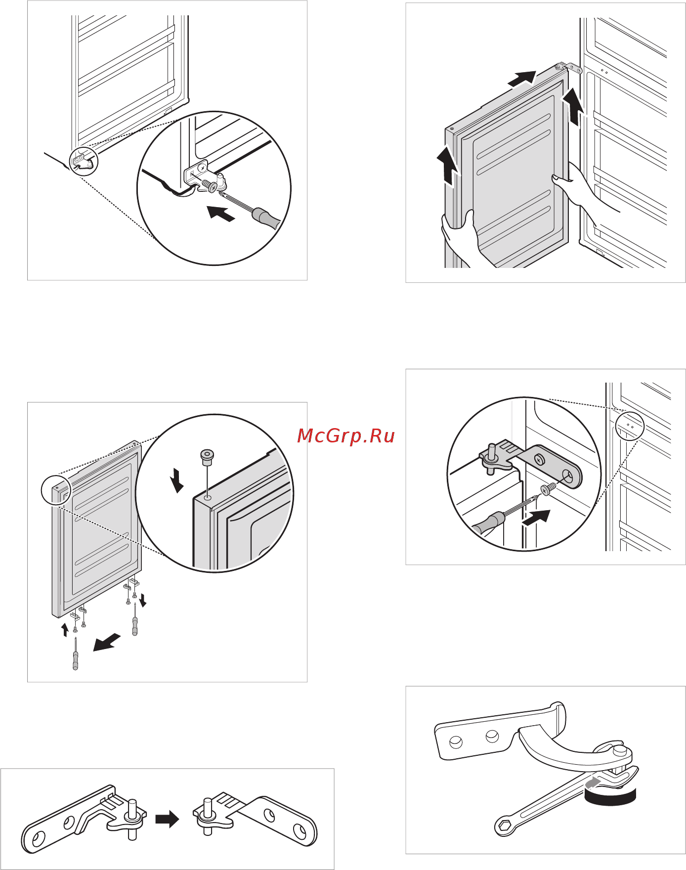 LG DoorCooling+ GA-B459SMHZ [56/80] Установка верхней петли