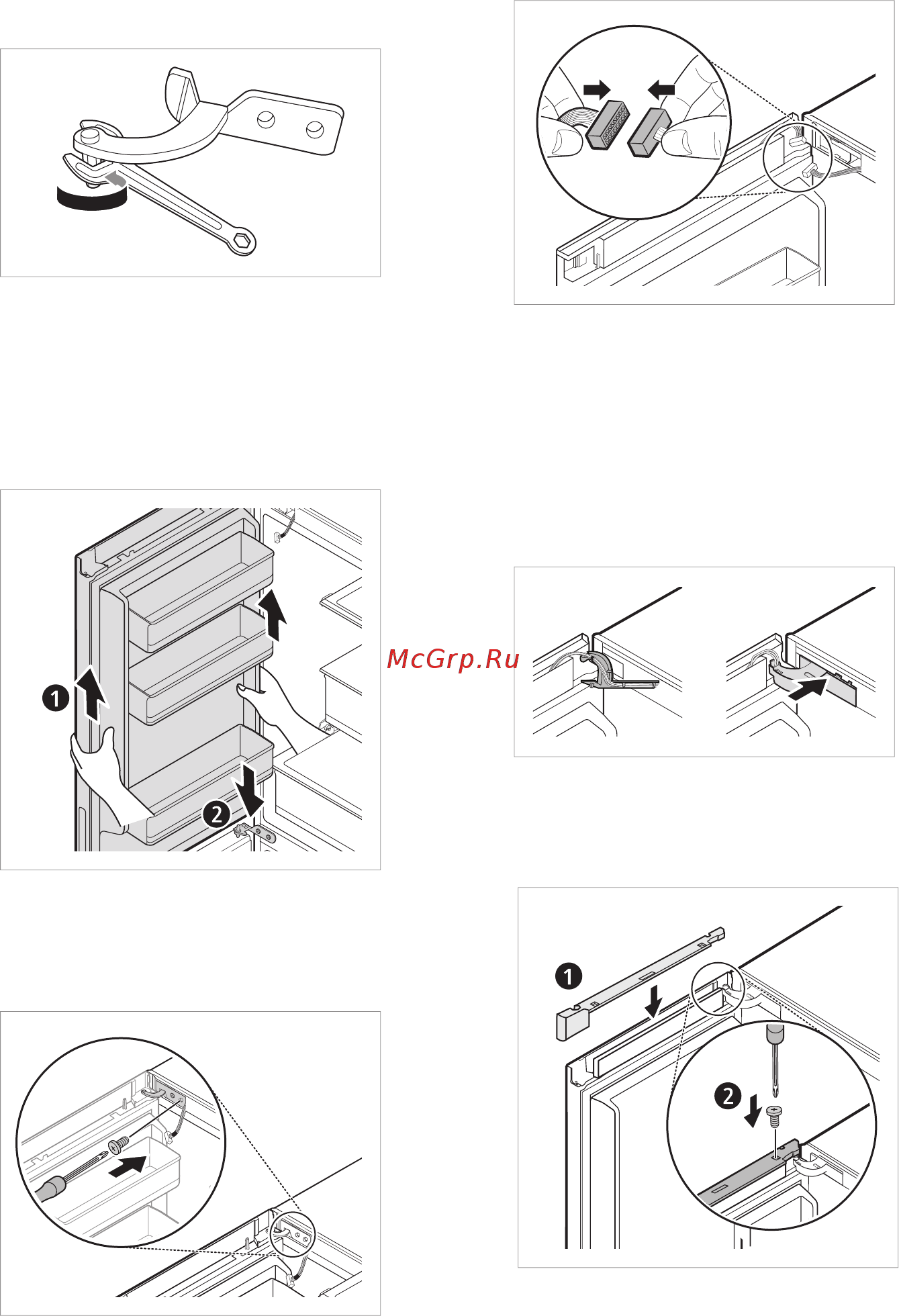 LG DoorCooling+ GA-B459SMHZ [57/80] Установка дверцы холодильника