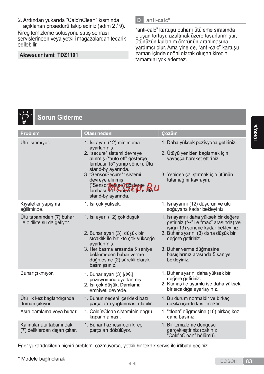 Bosch Sensixx'x DA30 TDA3024050