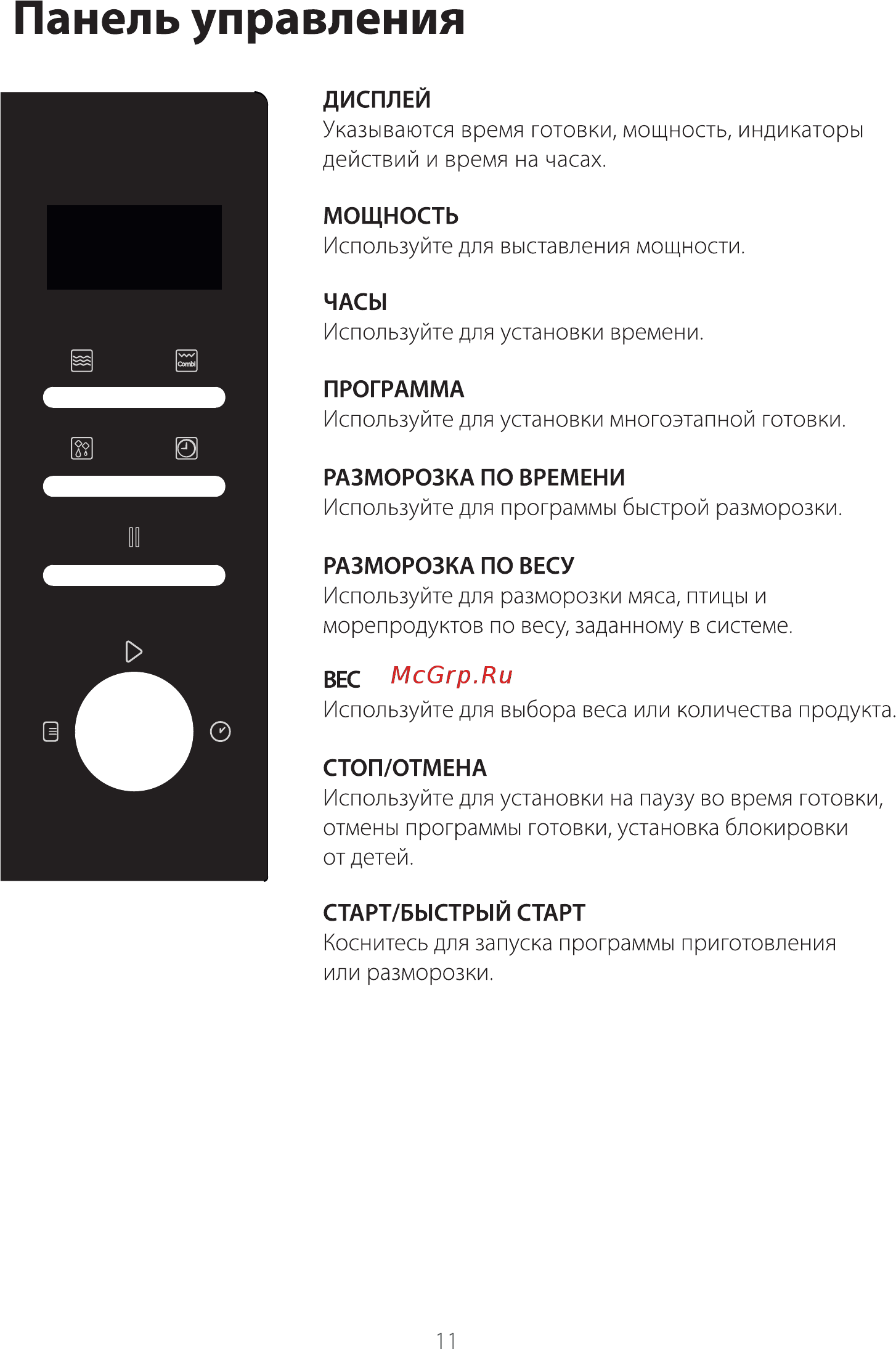 Galanz MOG-2376D [12/22] Страница 12