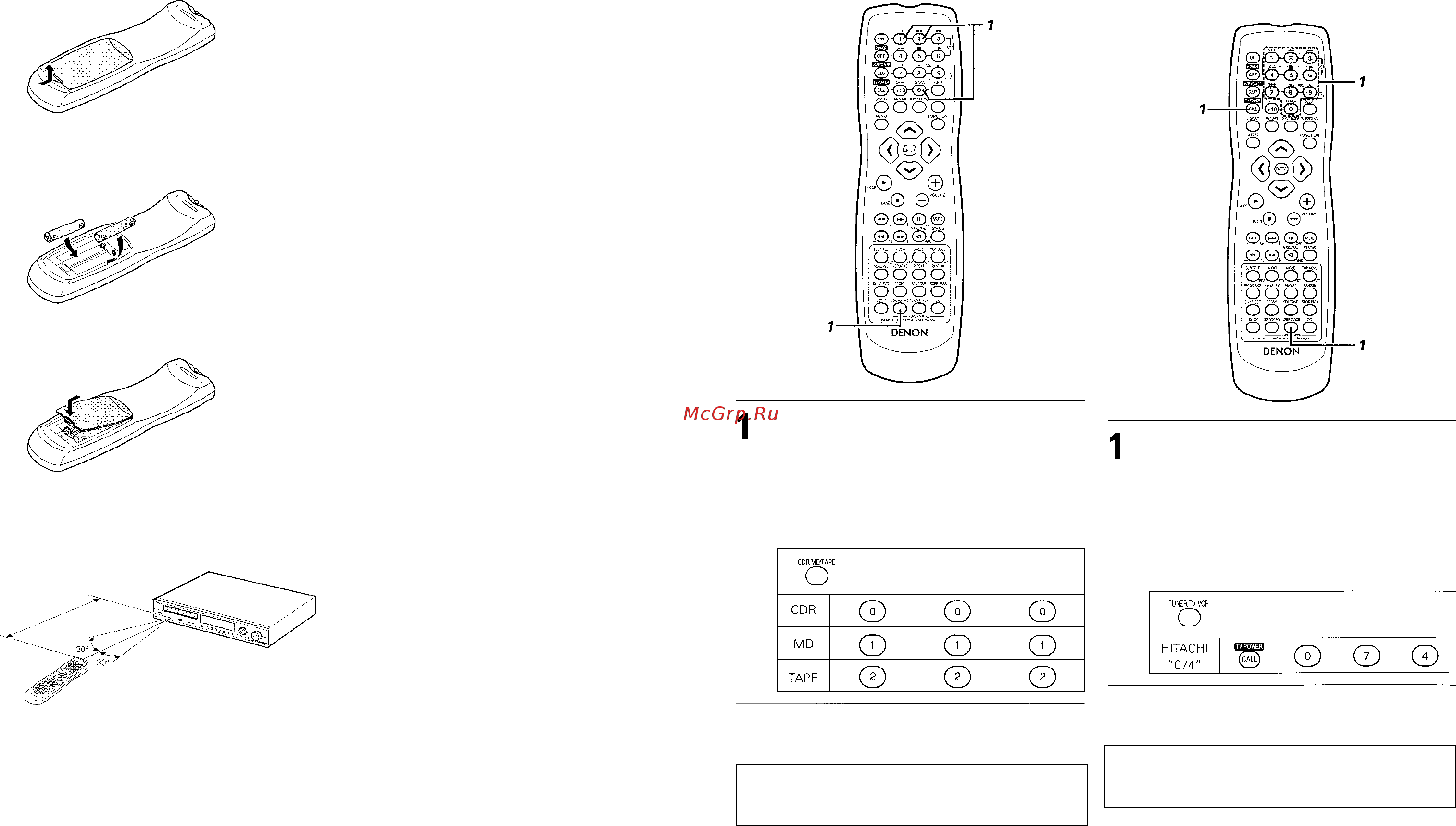 Denon ADV-1000 (ресивер) [10/48] 1 у 1 у 1 у 1 у 1 уст ст ст ст становка бат ановка бат ановка бат ановка бат ановка батареек ареек ареек ареек ареек