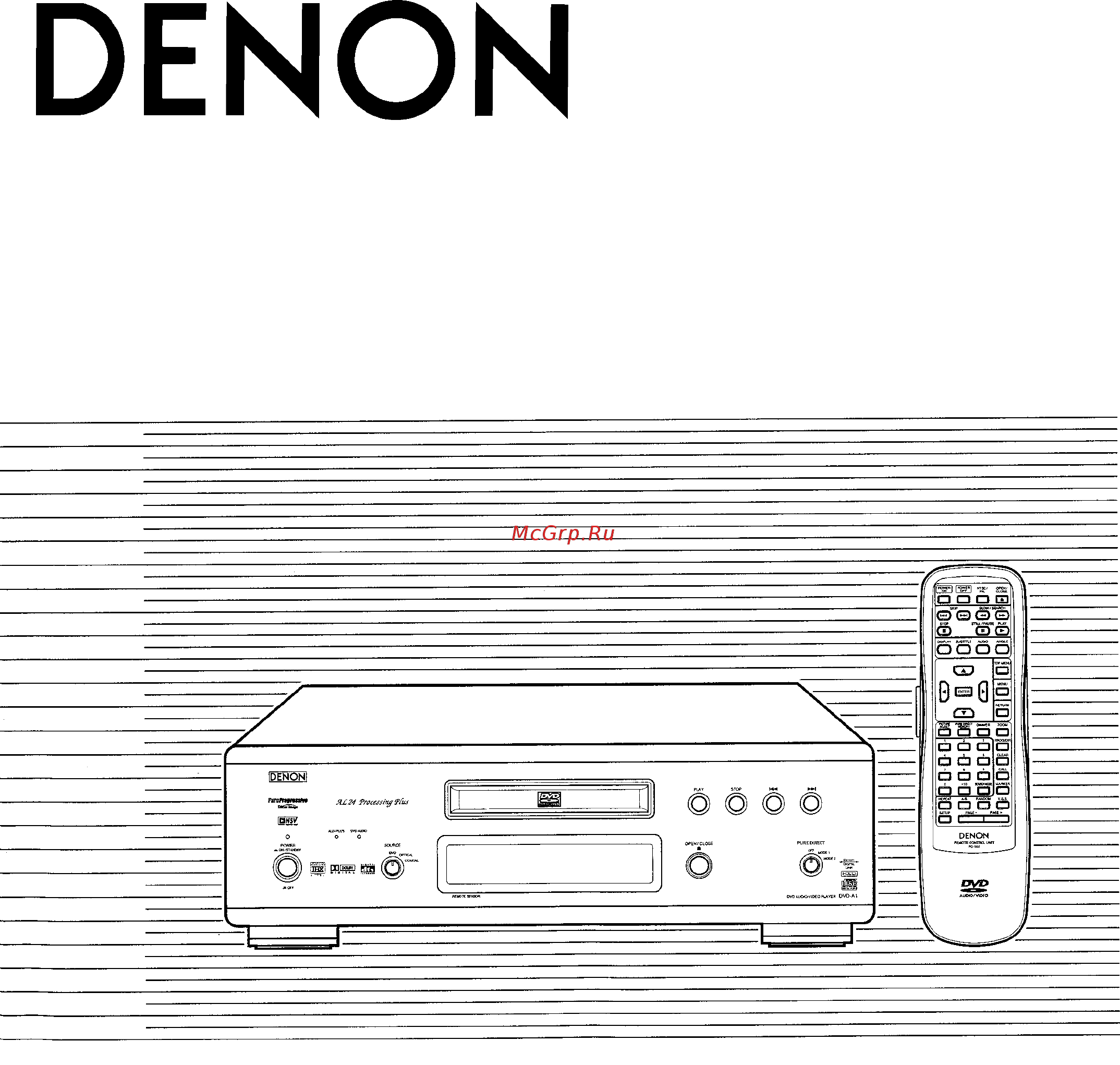 Denon DVD-A1B Руководство по эксплуатации онлайн